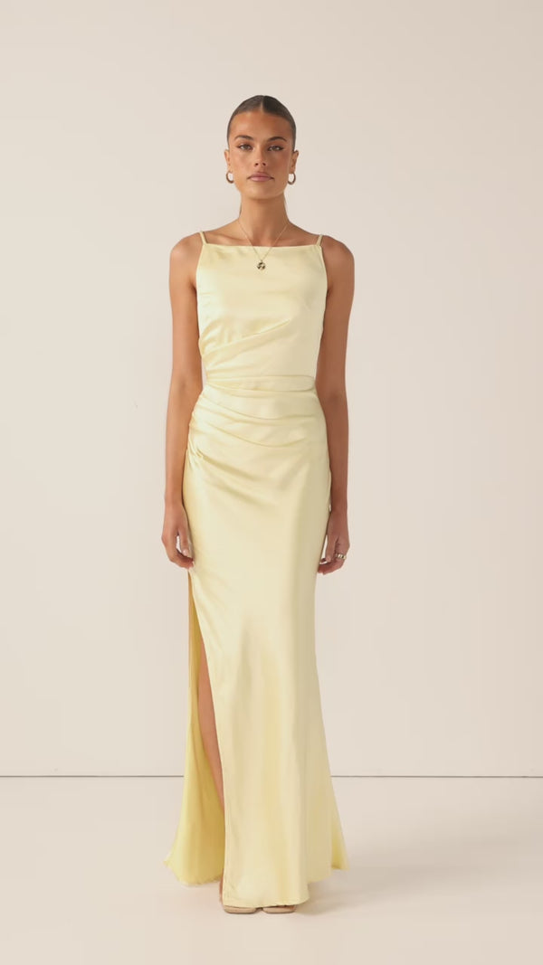 Ava Maxi Dress - Yellow - Billy J