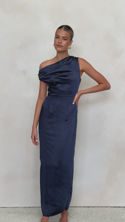 Load and play video in Gallery viewer, Harlowe Maxi Dress - Navy
