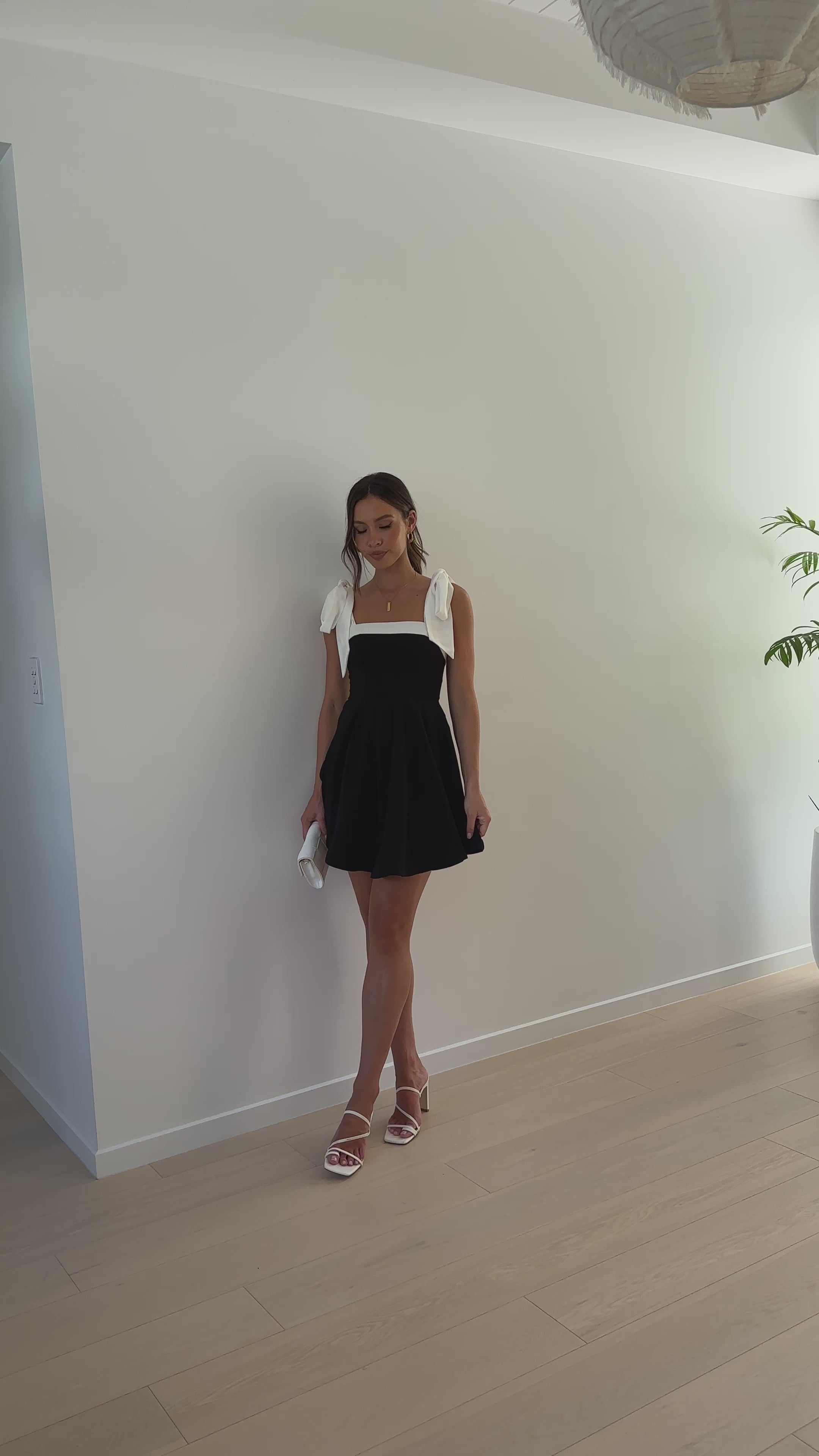 Balta Mini Dress - Black/White