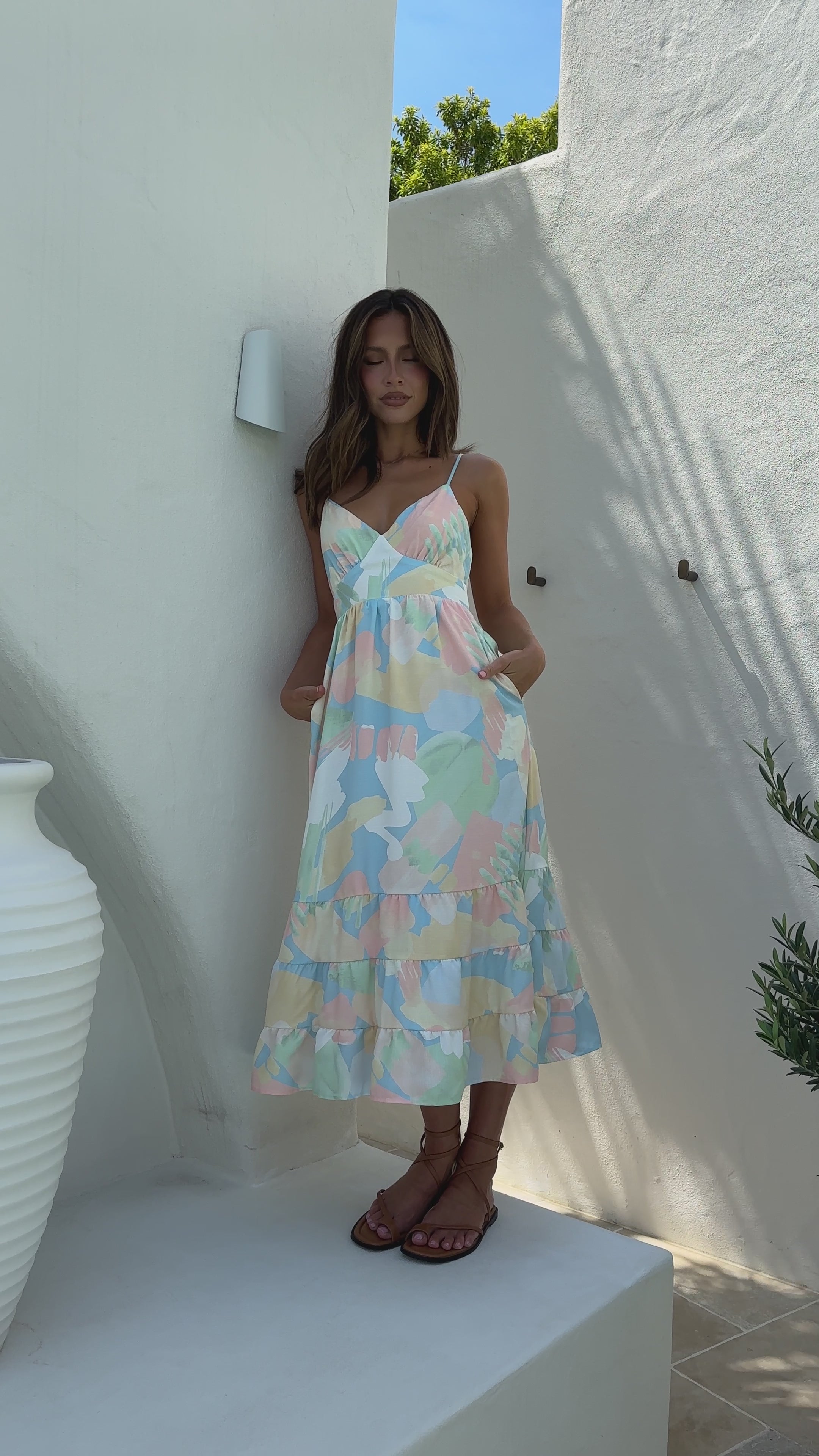 Paulina Midi Dress - Tropical