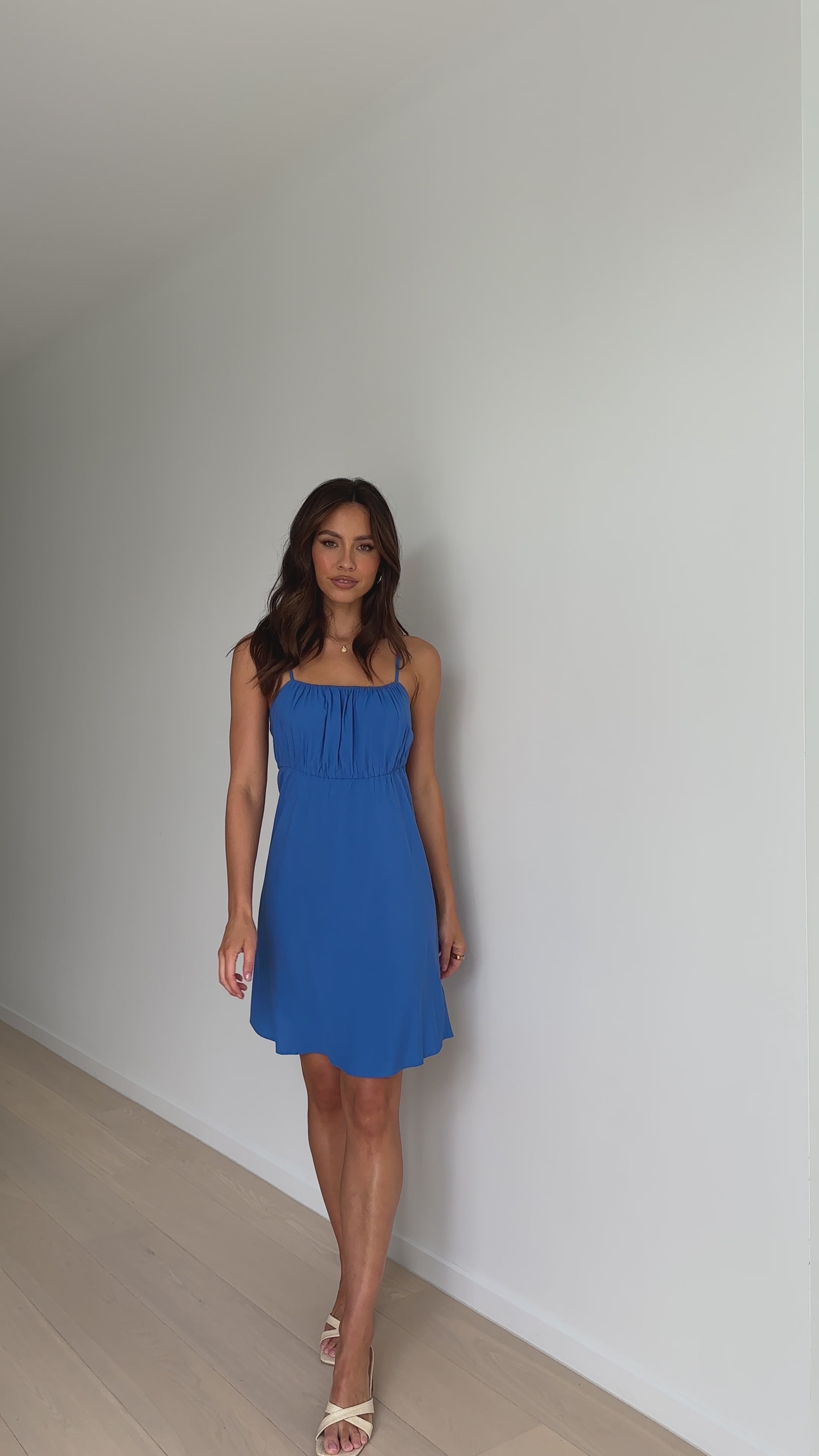 Skye Mini Dress - Cerulean