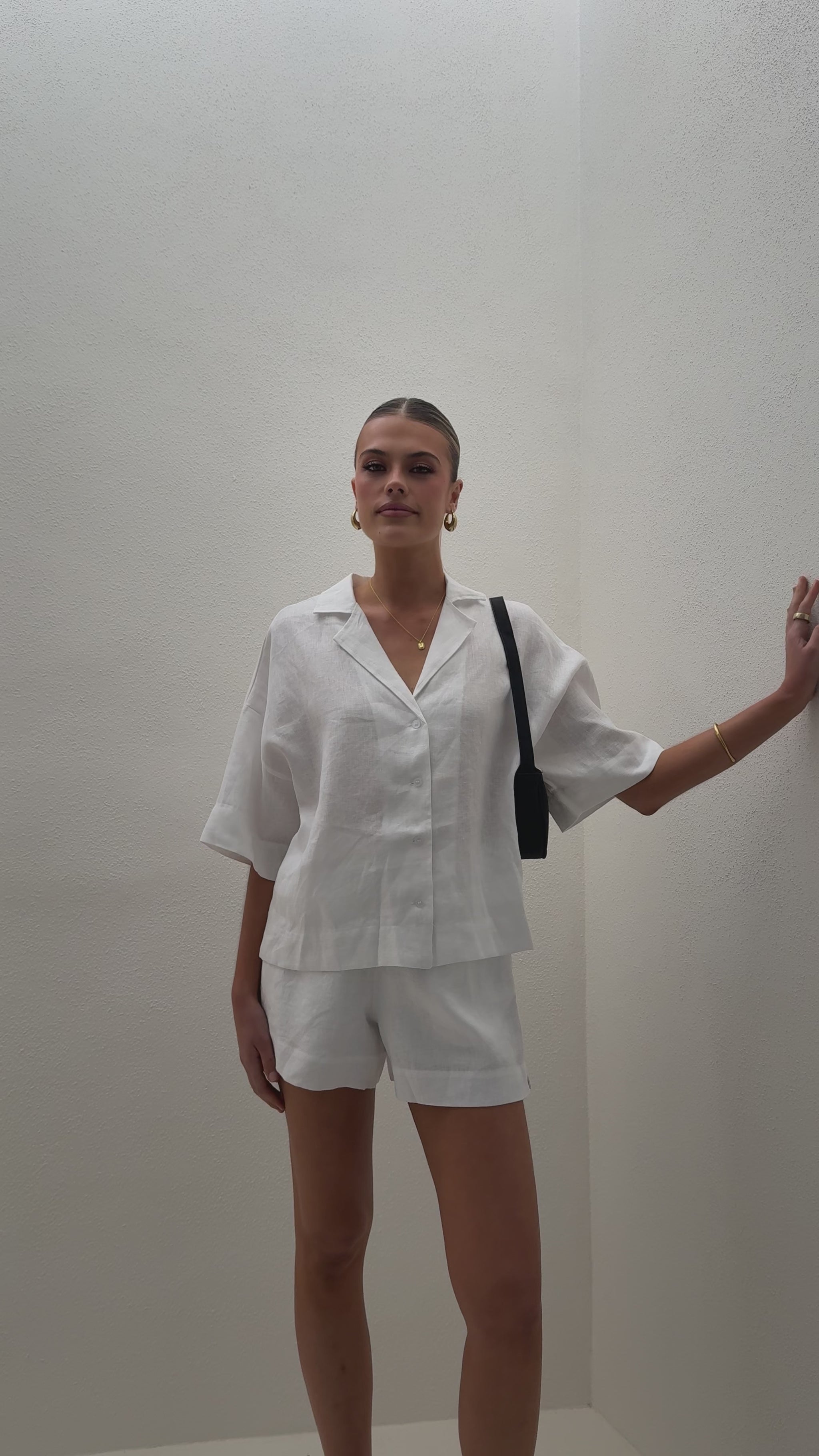 Luna Button Up Shirt - White - Billy J