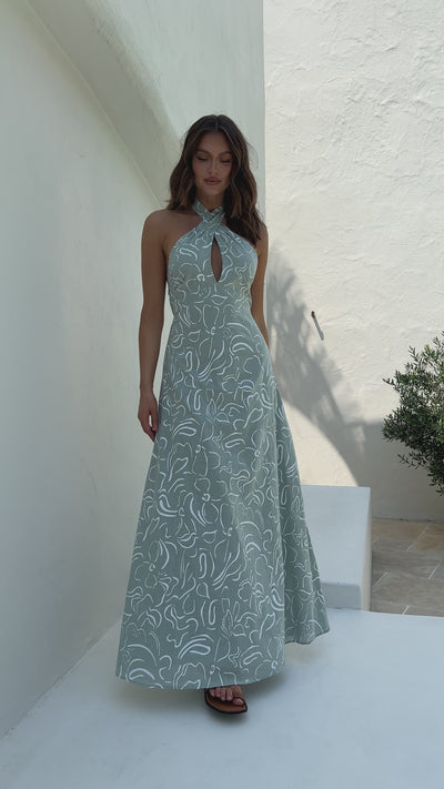 Load and play video in Gallery viewer, Parker Maxi Dress - Sage

