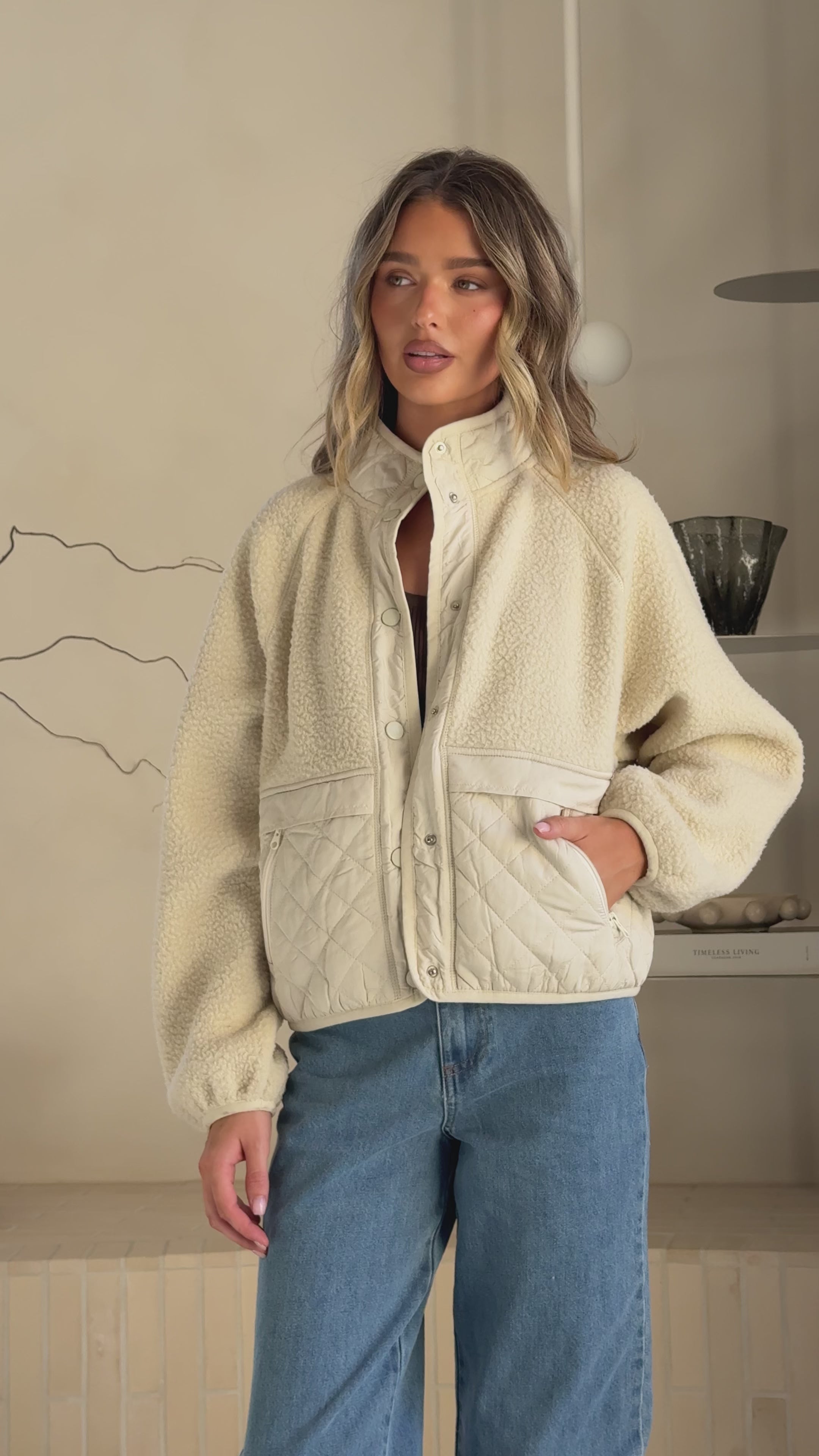 Load video: Brier Jacket - Cream - Billy J
