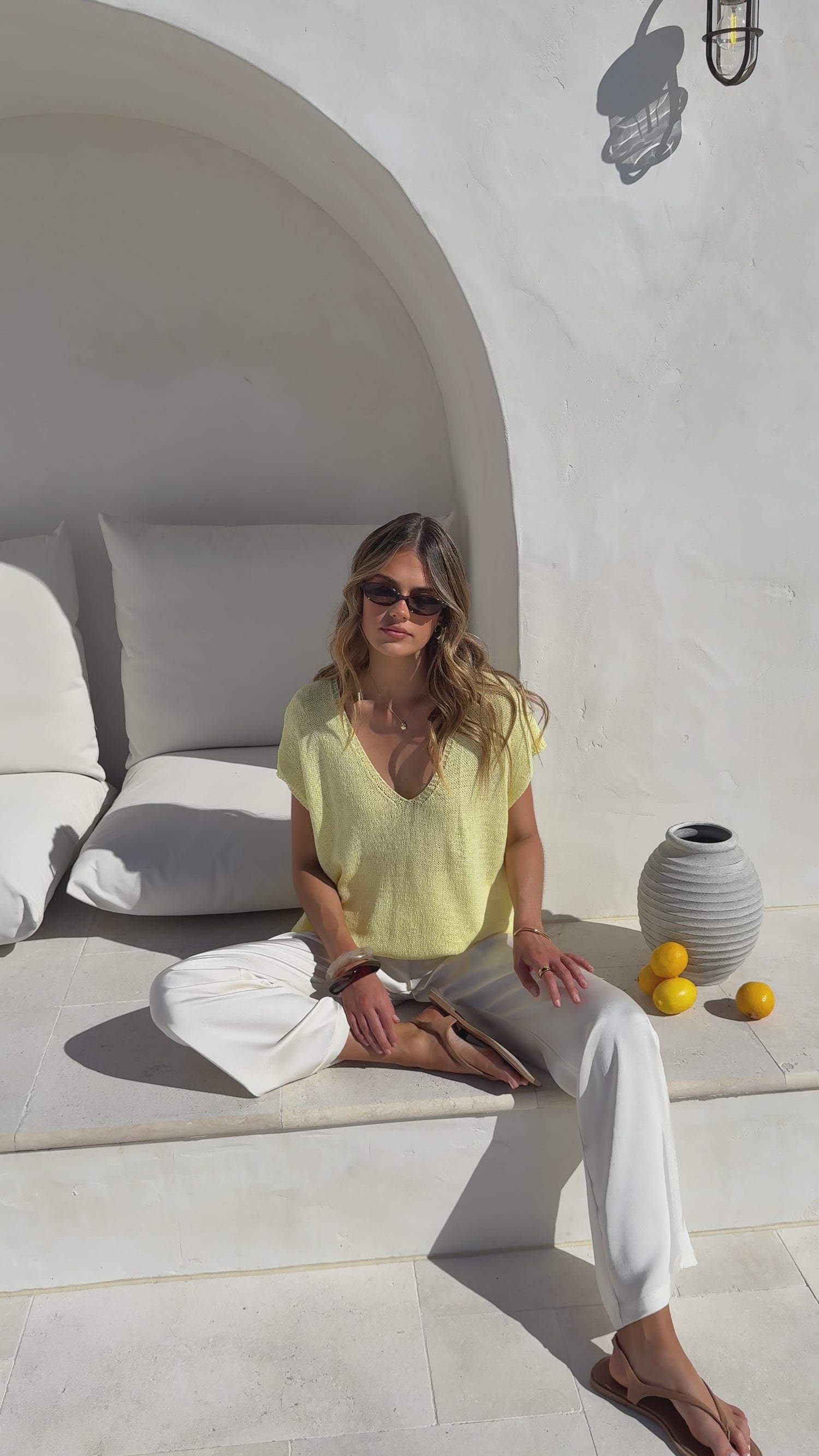 Stelaria Knit Top - Yellow - Billy J