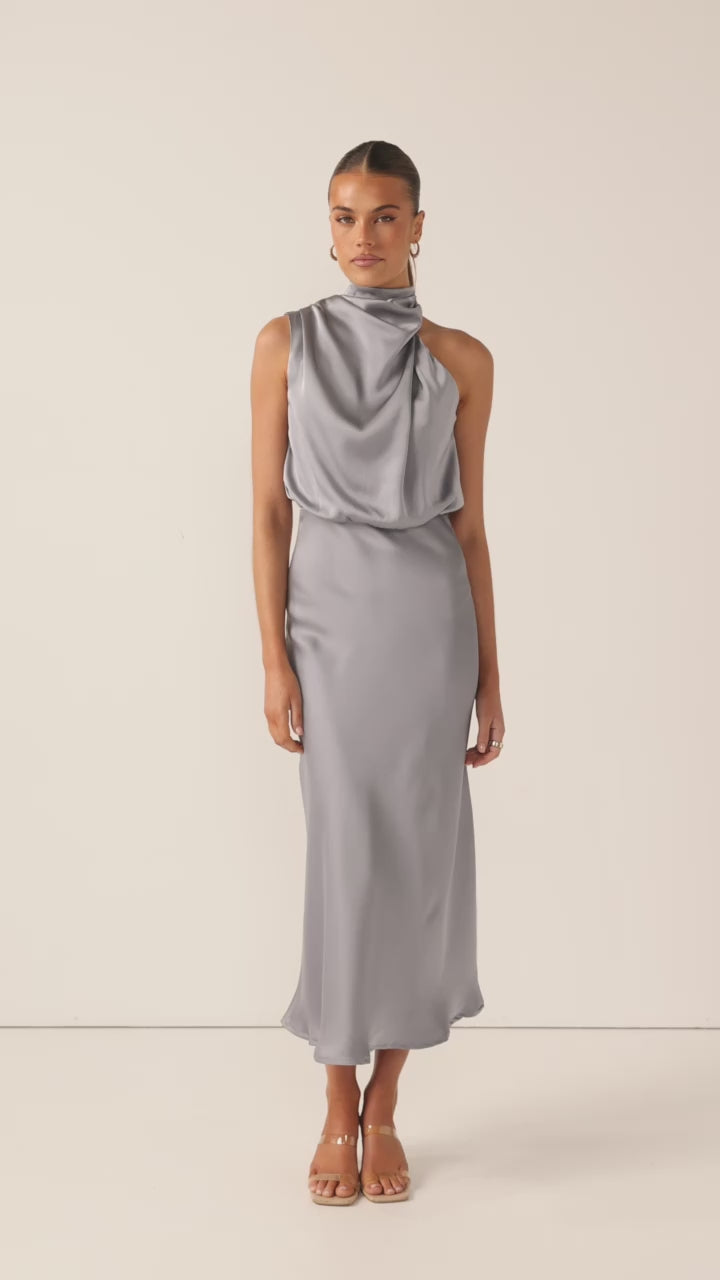 Esther Maxi Dress - Steel Blue - Billy J