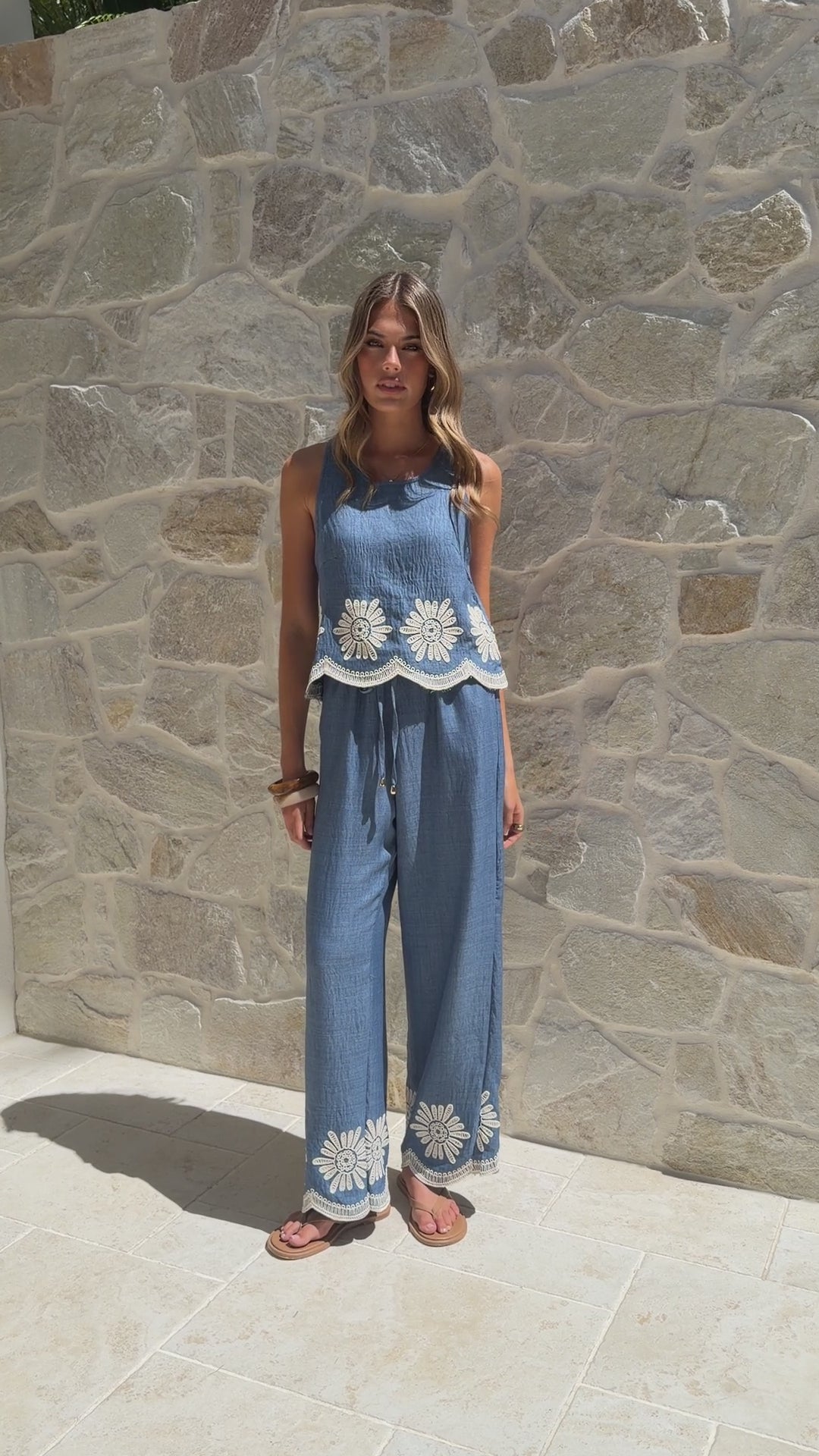 Load video: Kailei Top - Blue - Billy J