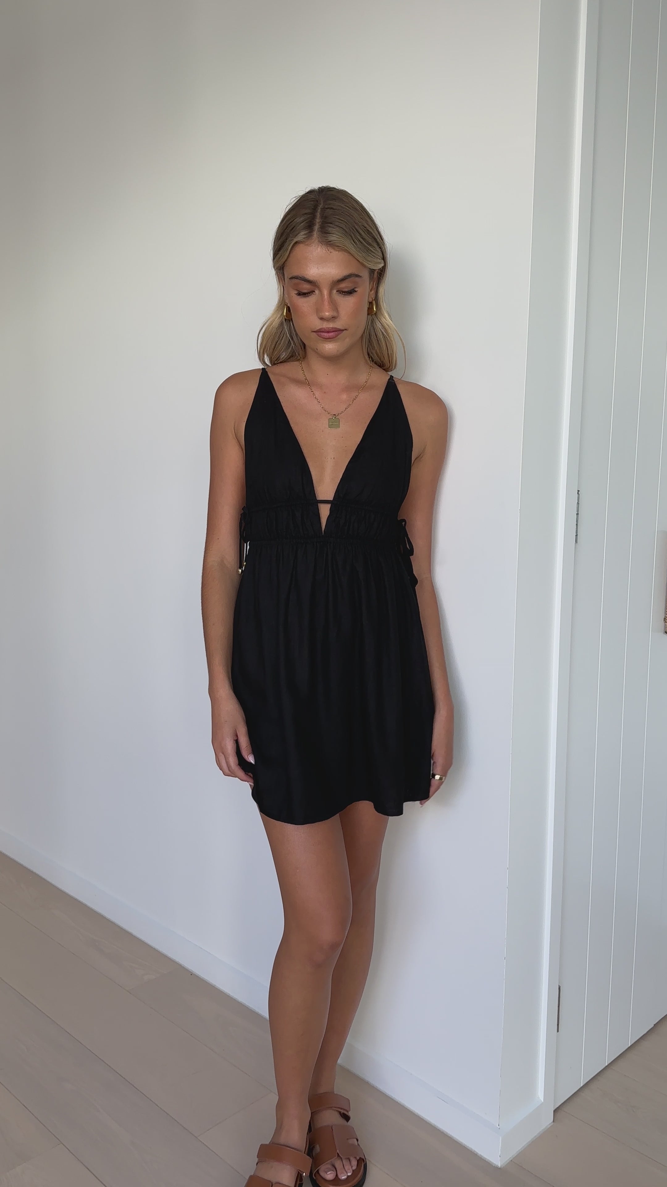 Solita Mini Dress - Black