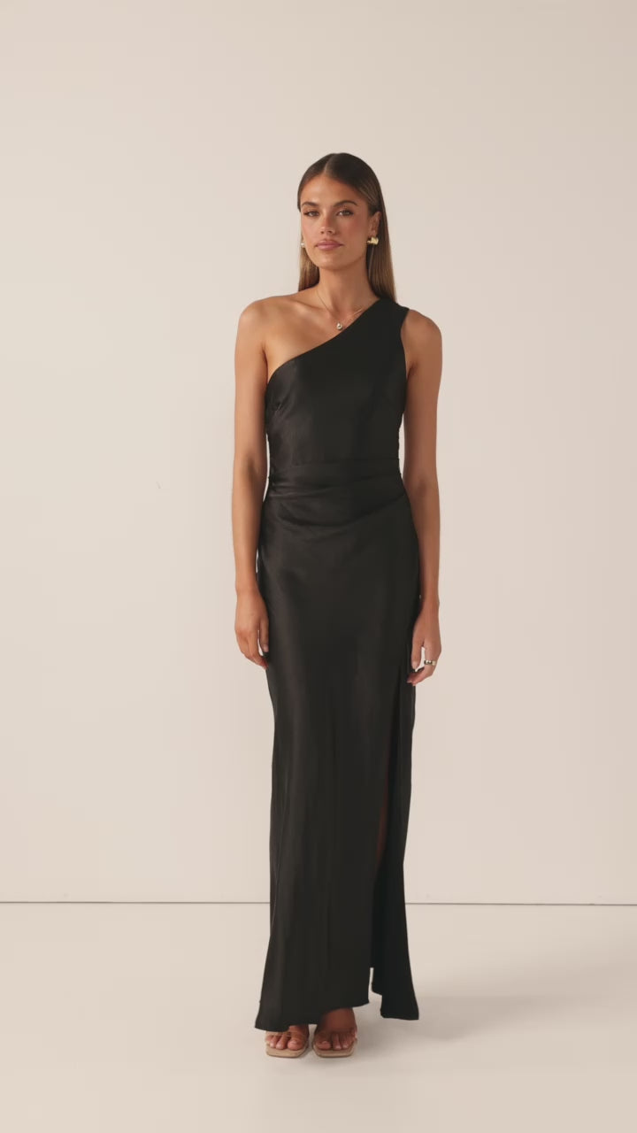 Load video: Victoria Maxi Dress - Black