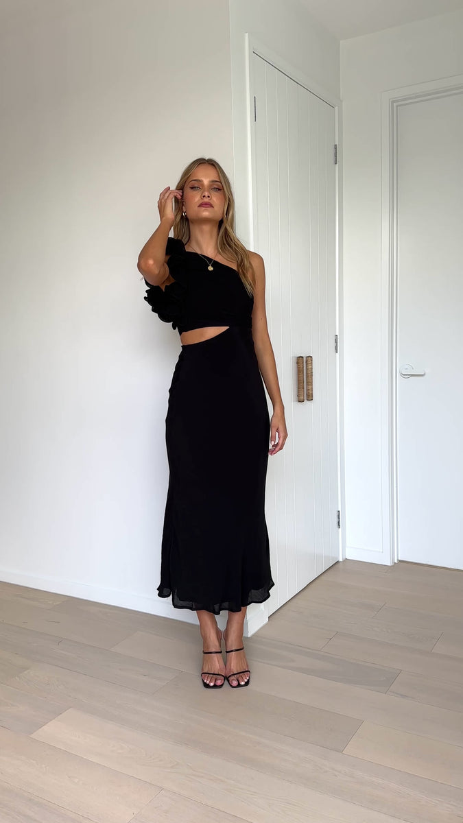 Amina Maxi Dress - Black - Buy Women's Dresses - Billy J