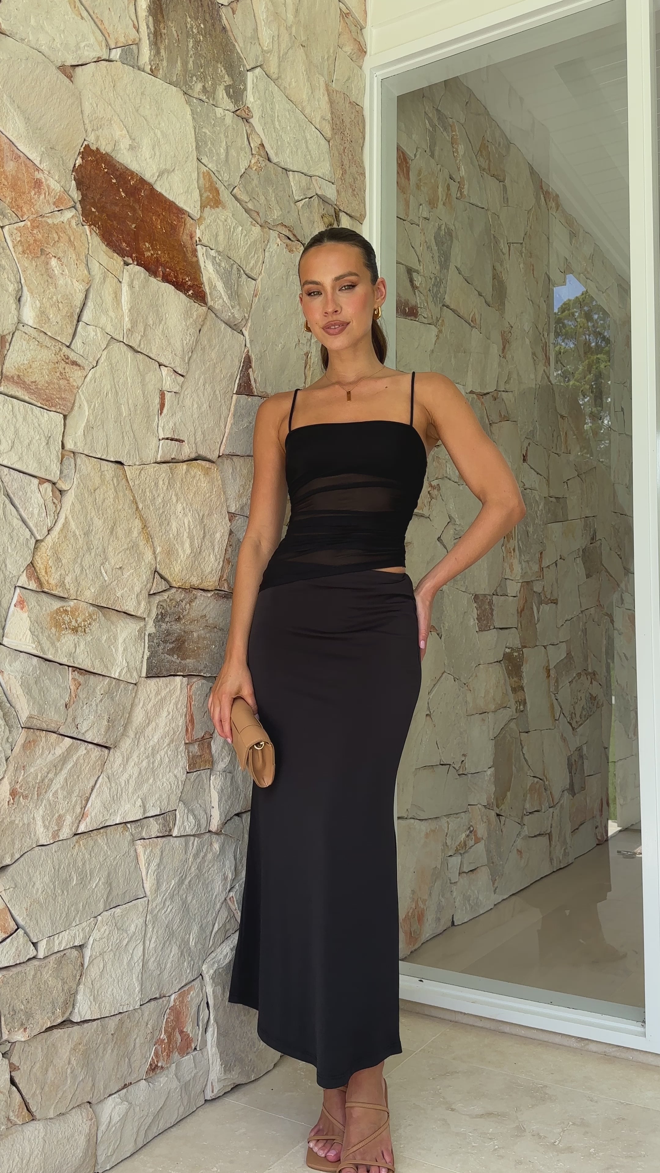 Louella Maxi Dress - Black