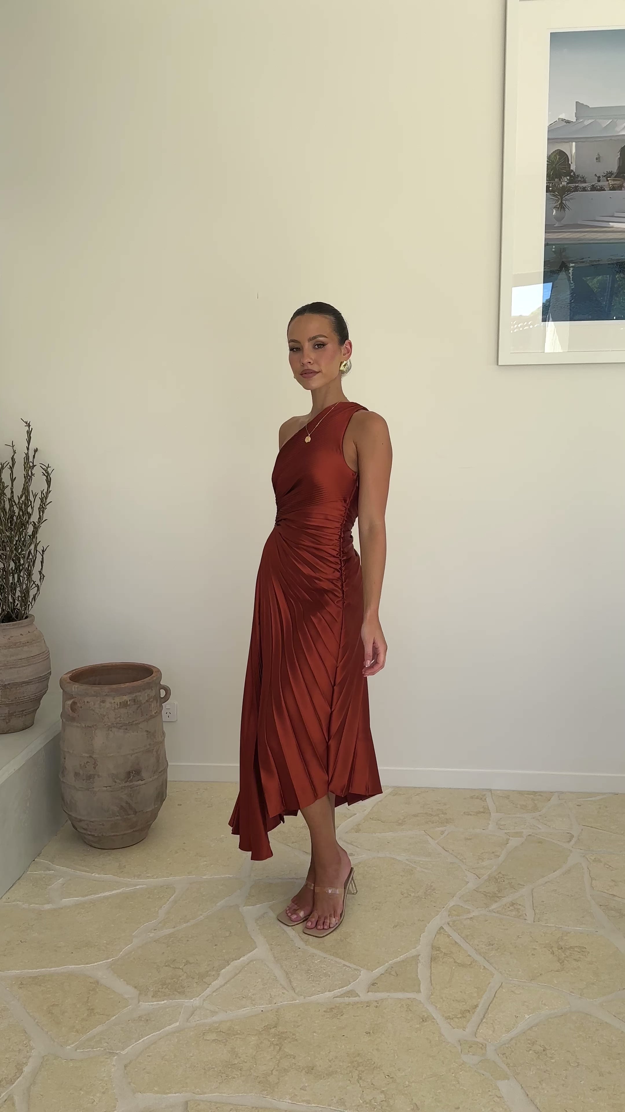 Olivia Maxi Dress - Rust