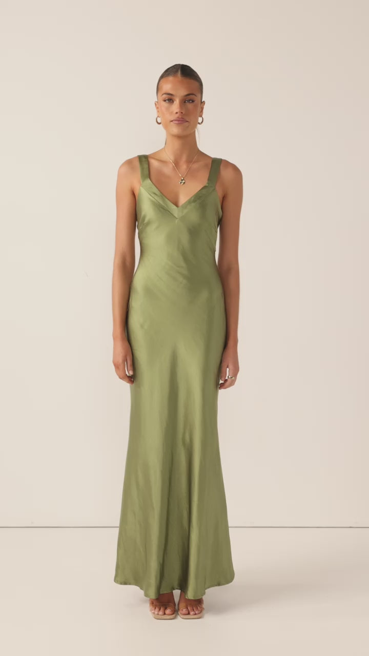Andie Maxi Dress - Olive - Billy J
