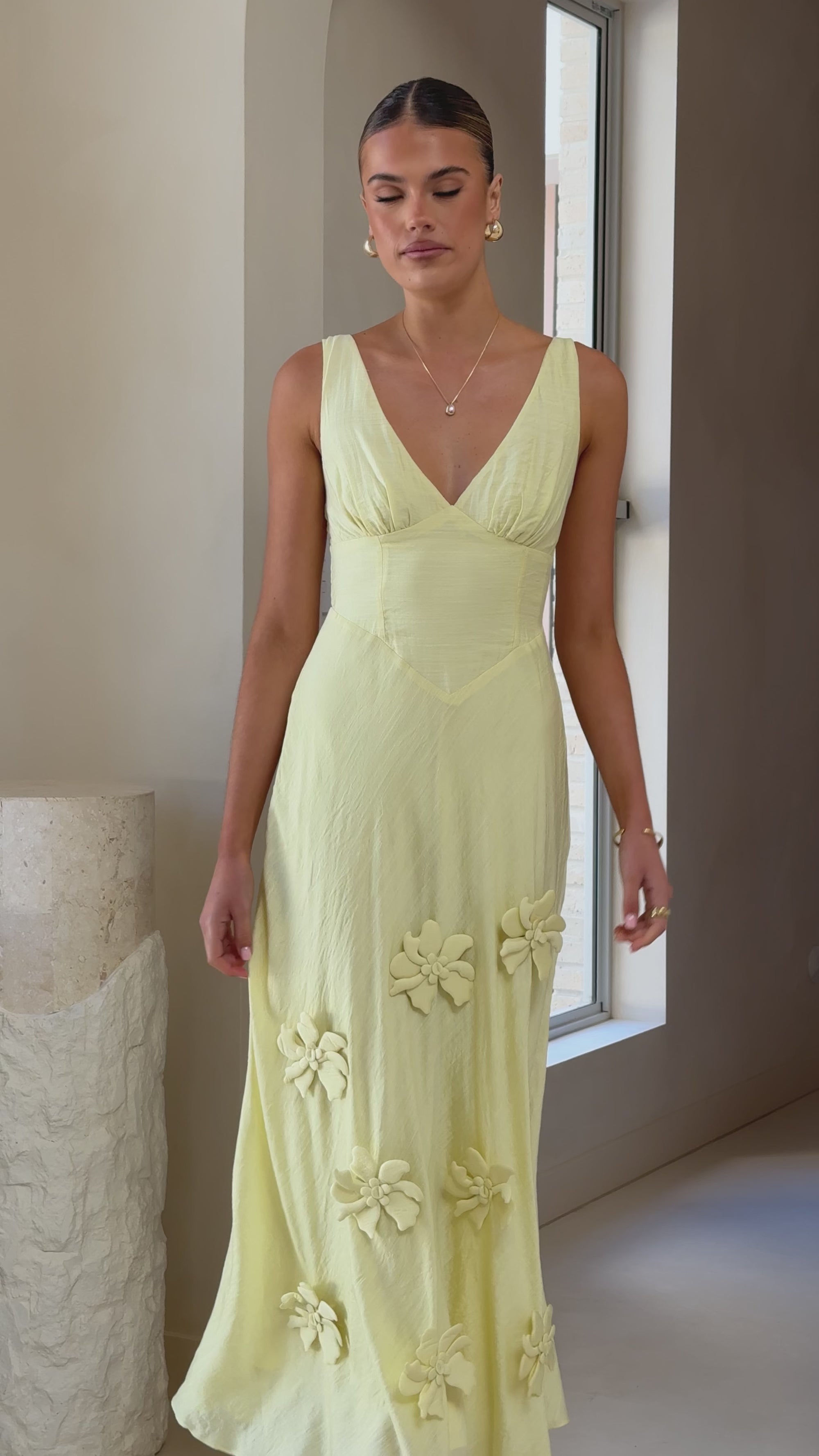 Alara Maxi Dress - Yellow