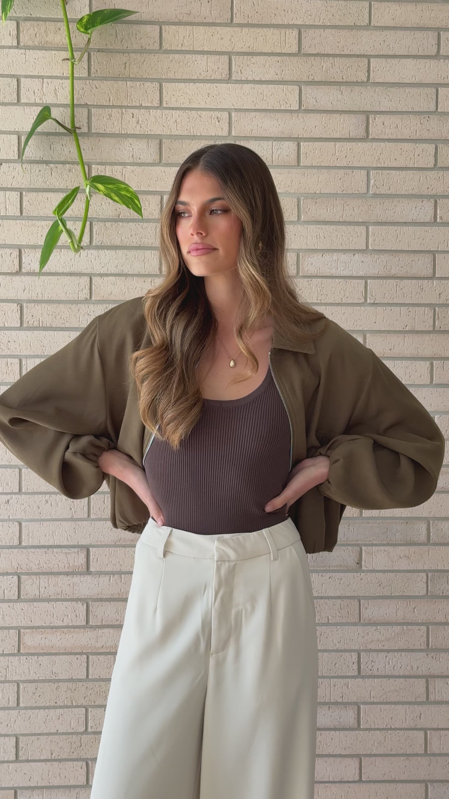 Brax Bomber Jacket - Khaki - Billy J