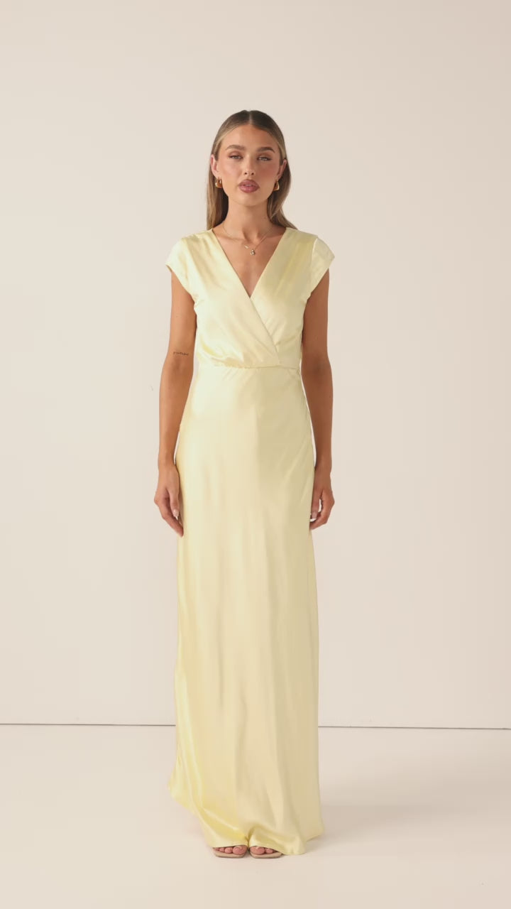 Load video: Selma Maxi Dress - Yellow