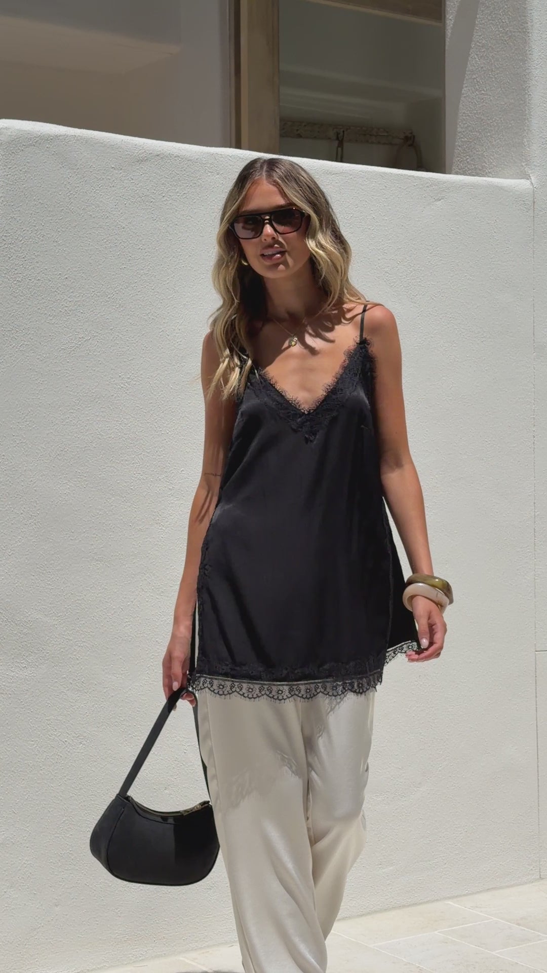 Load video: Maeve Top - Black - Billy J