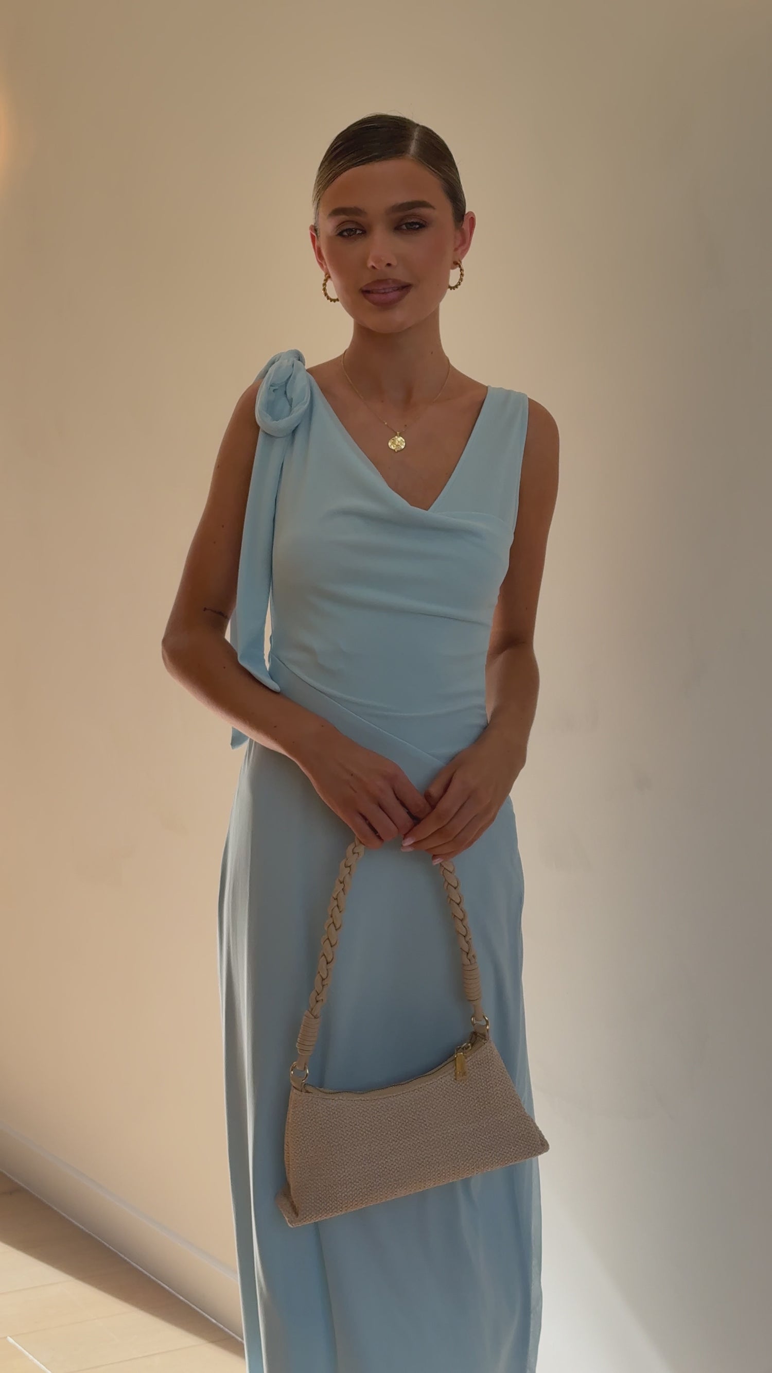 Mina Maxi Dress - Baby Blue - Billy J