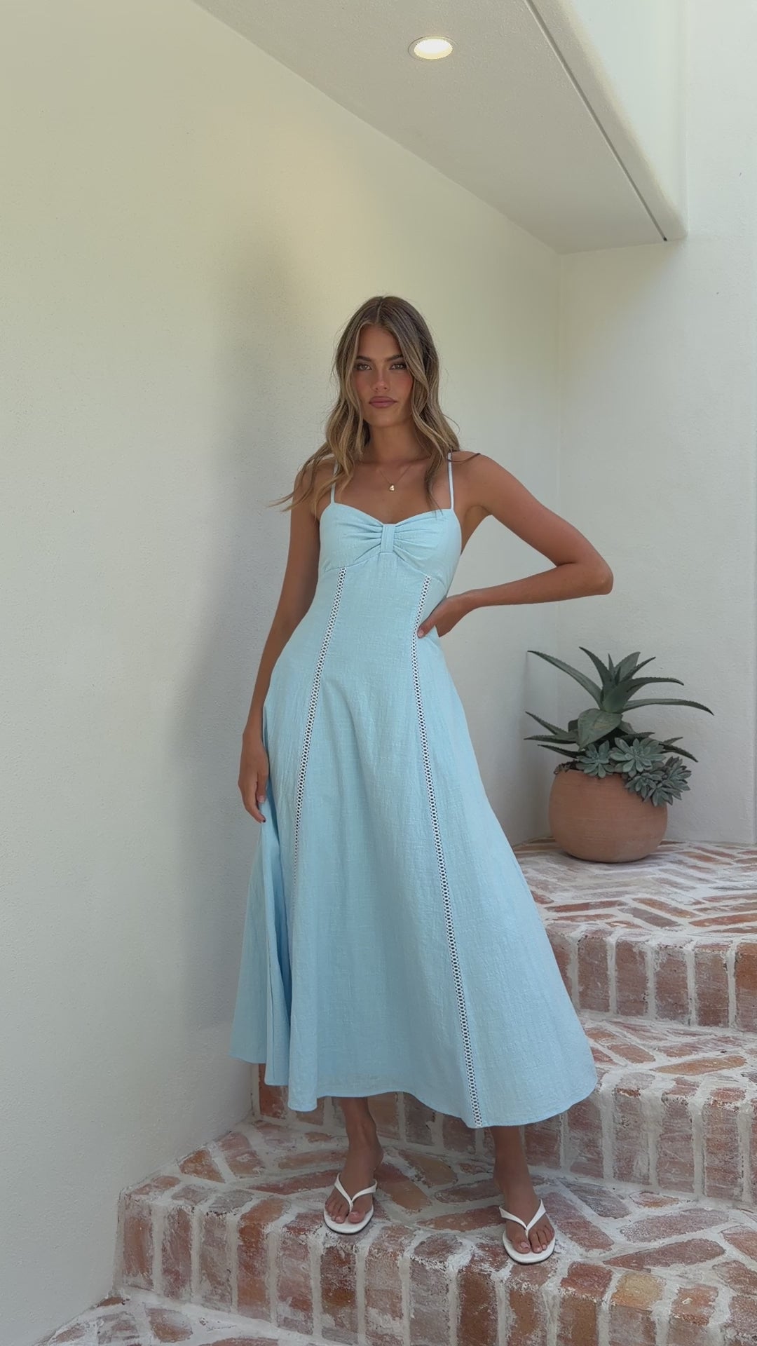 Suri Maxi Dress - Blue - Billy J