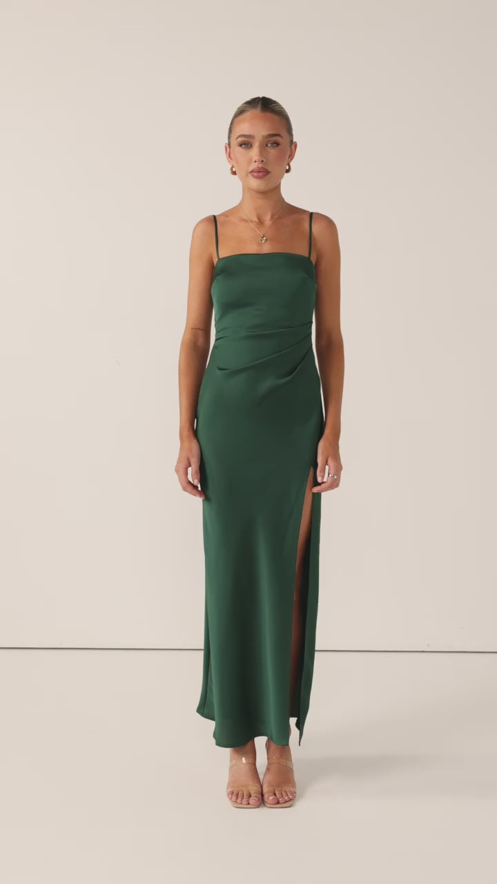 Ilana Maxi Dress - Emerald - Billy J