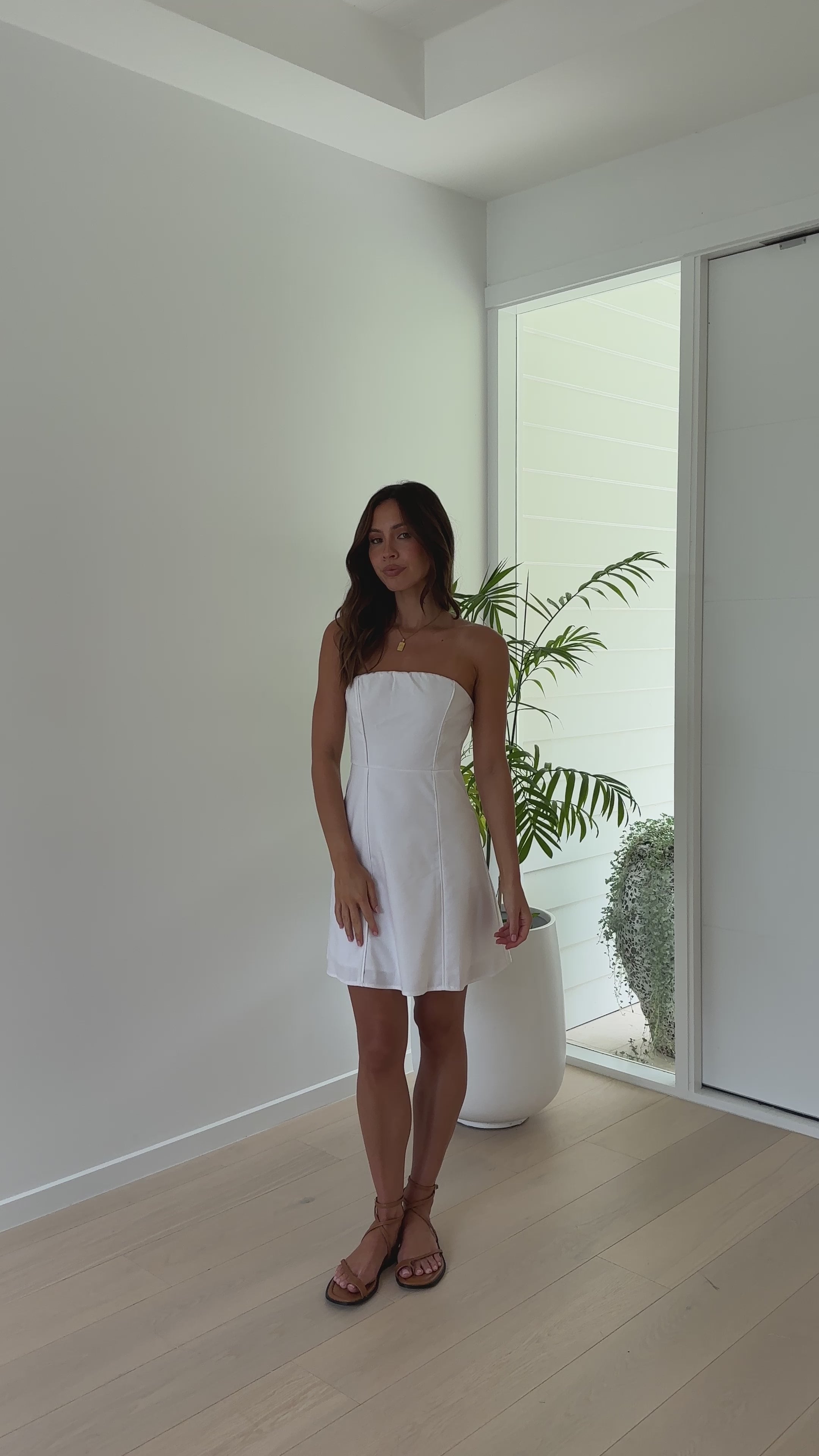 Daphnie Mini Dress - White