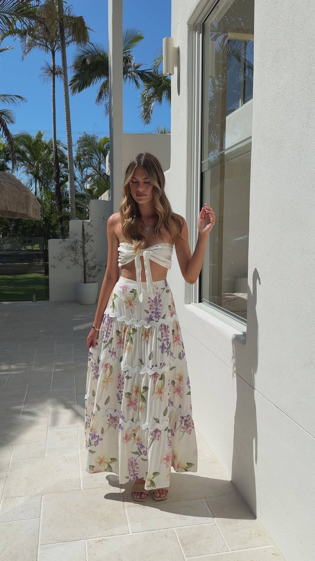 Courtney Maxi Skirt - Botanical Bloom - Billy J
