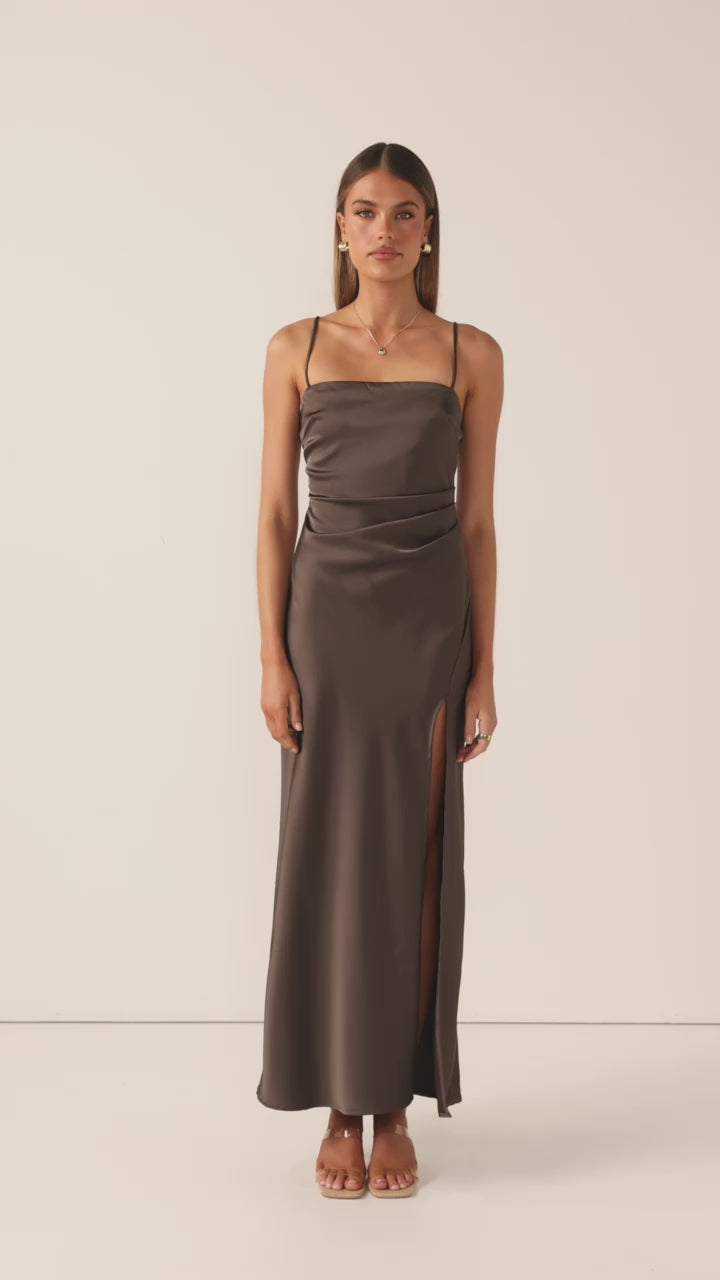 Load video: Ilana Maxi Dress - Espresso