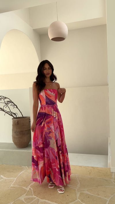 Load and play video in Gallery viewer, Daniella Maxi Dress - Pink
