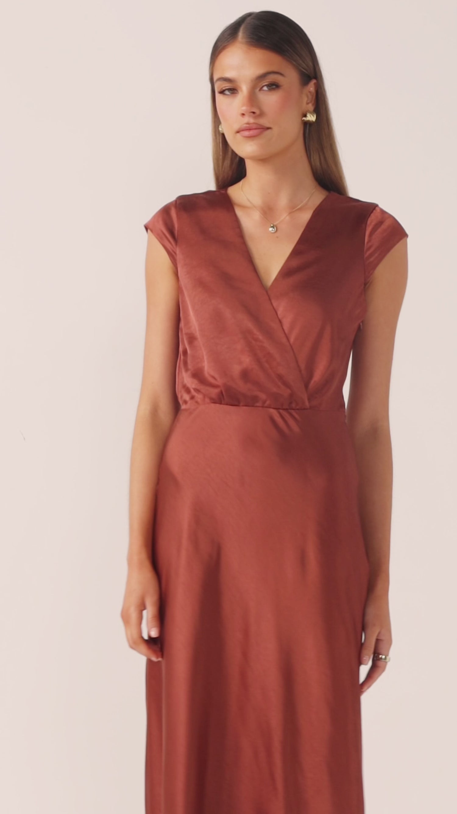 Selma Maxi Dress - Rust - Billy J