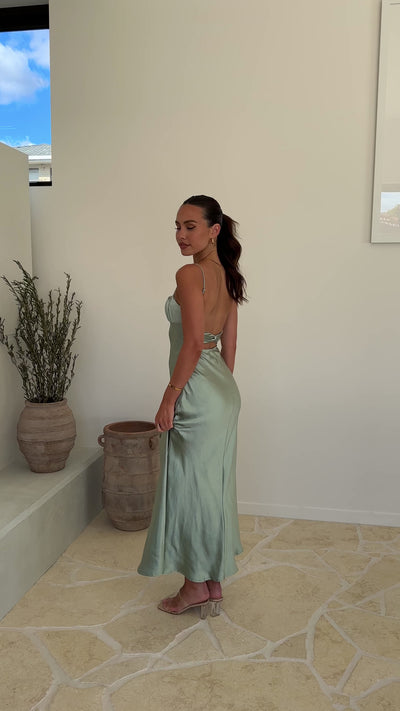 Load and play video in Gallery viewer, Rue Maxi Dress - Sage
