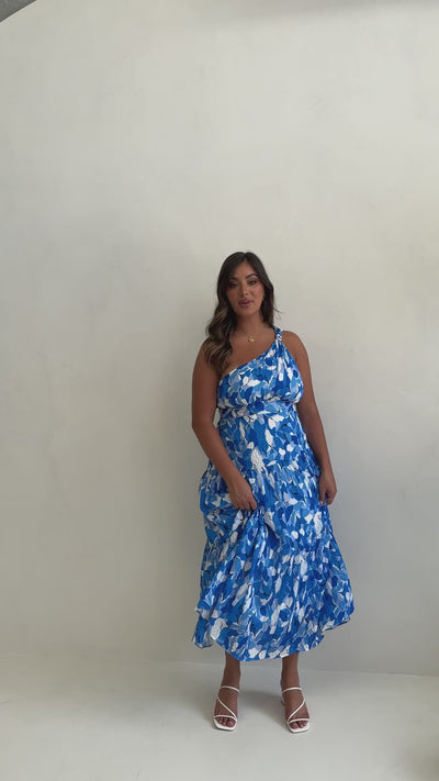 Load and play video in Gallery viewer, Jayma Maxi Dress - Blue Floral
