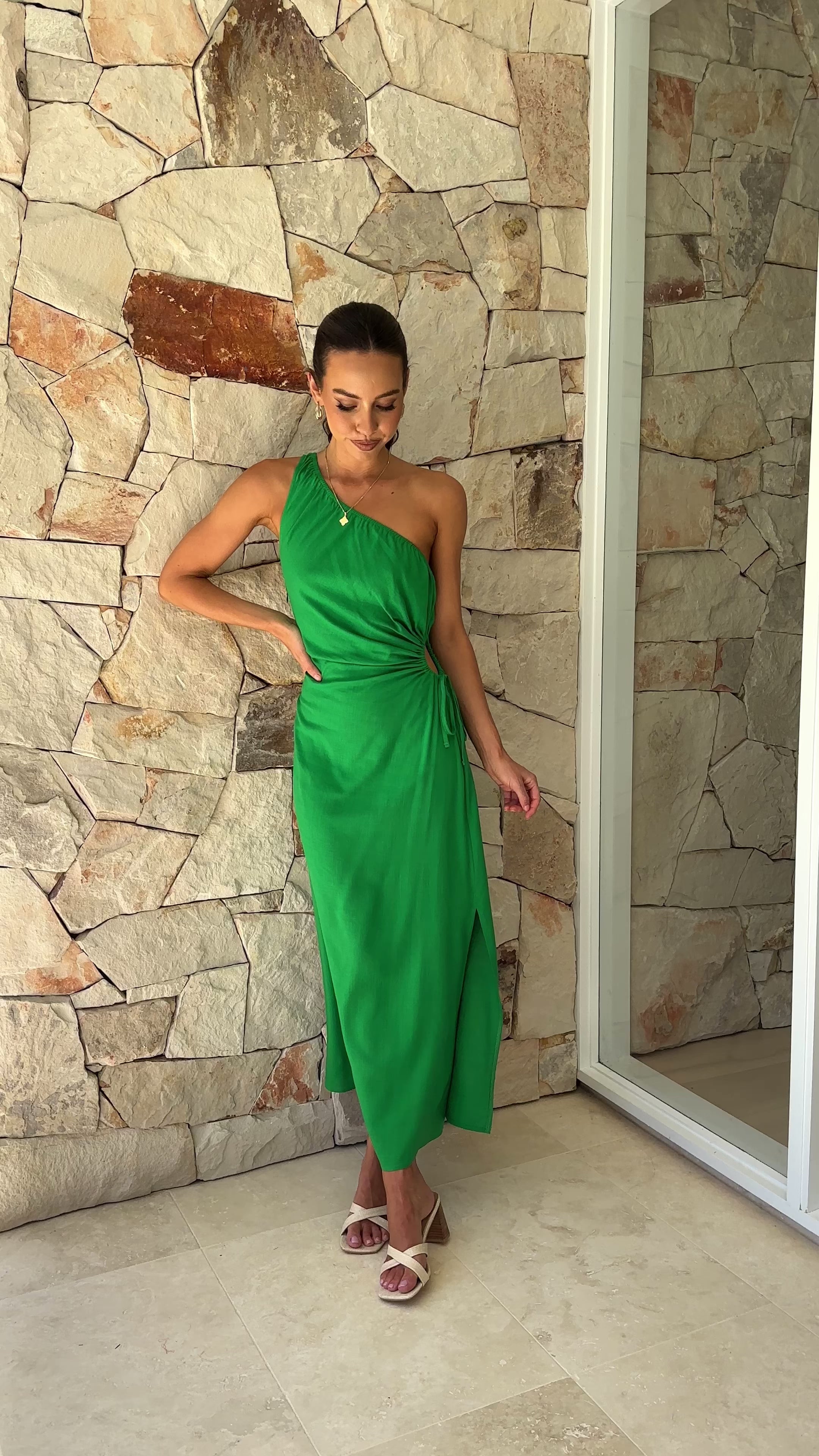 Galiena Midi Dress - Green