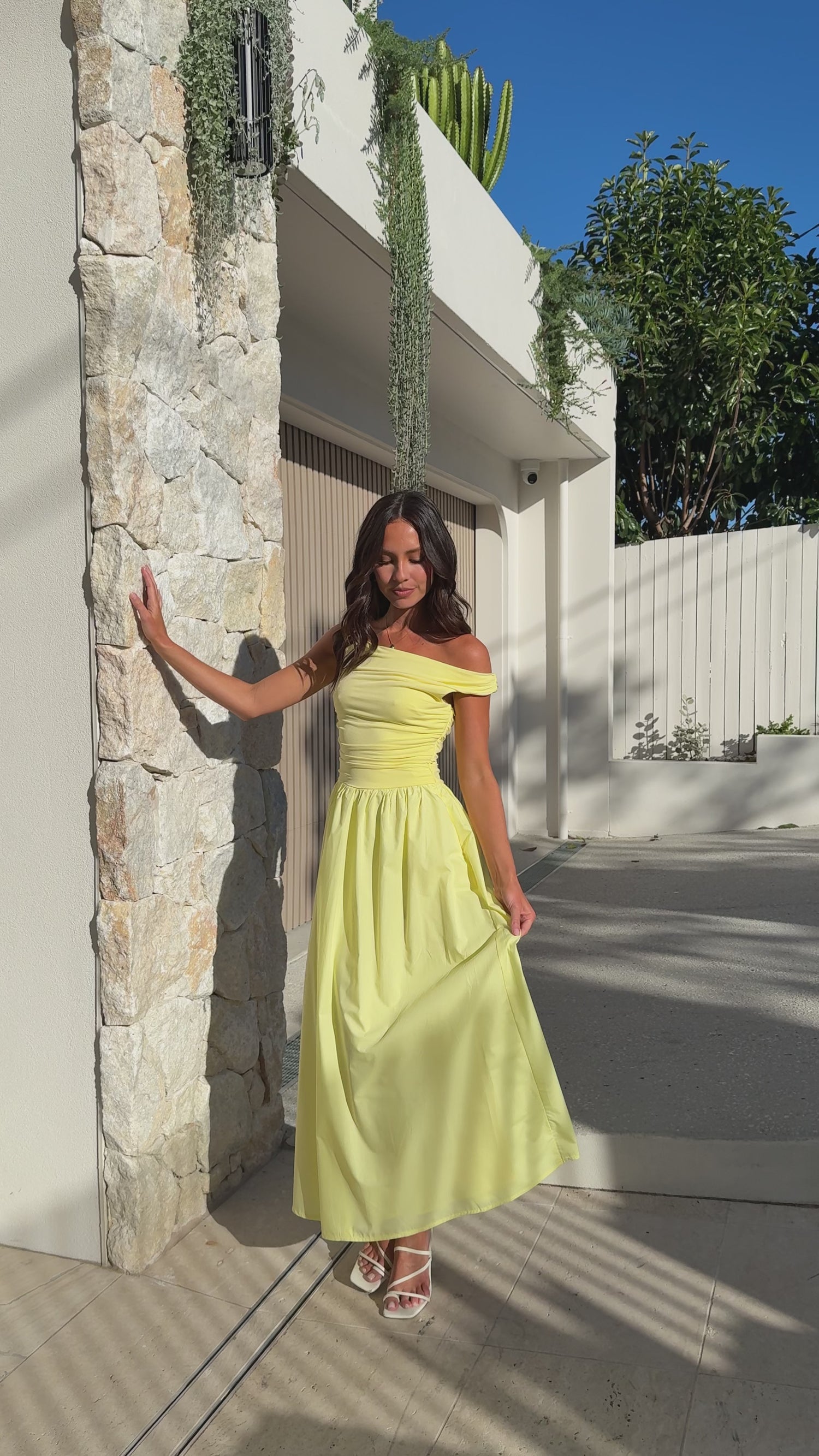 Immy Midi Dress - Yellow - Billy J