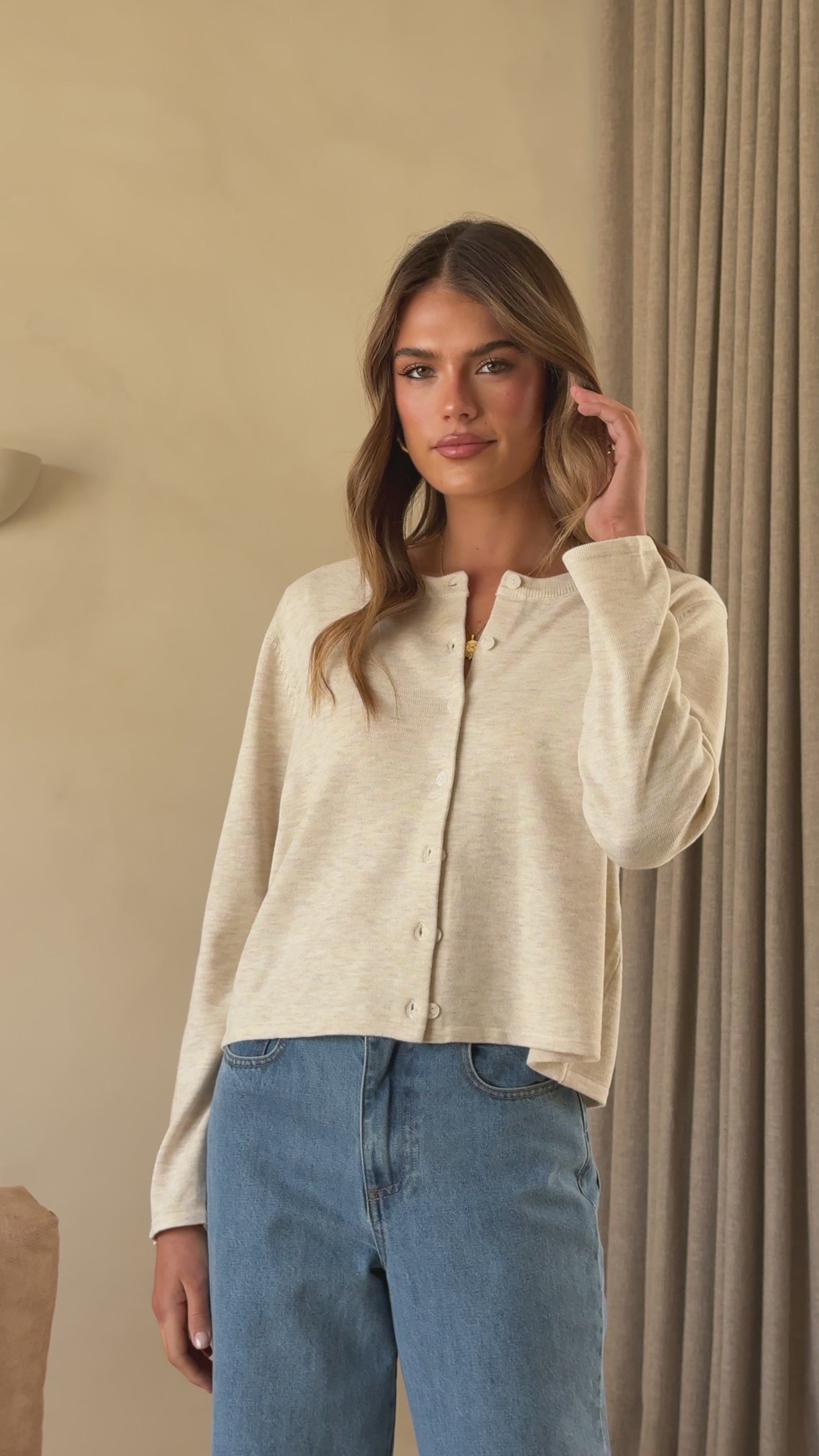 Lydia Cardigan - Natural - Billy J