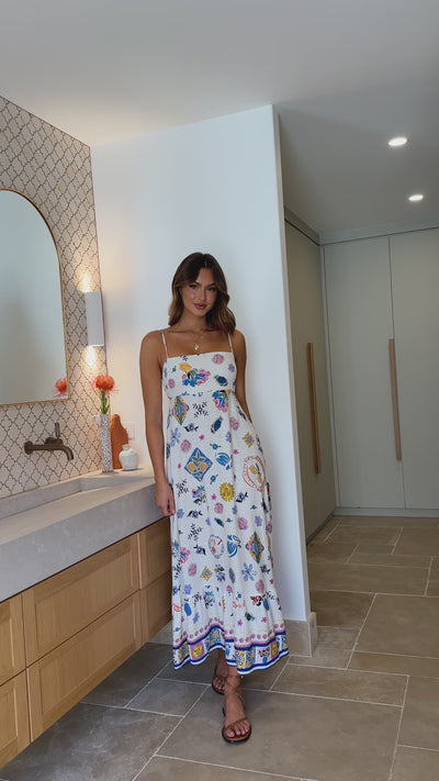 Load and play video in Gallery viewer, Galatea Maxi Dress - Portofino
