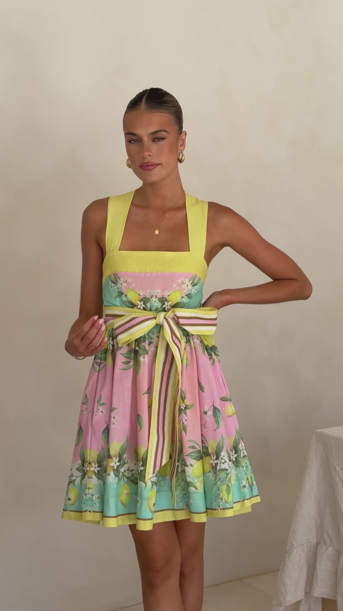 Velma Mini Dress - Rosé Lemonade - Billy J