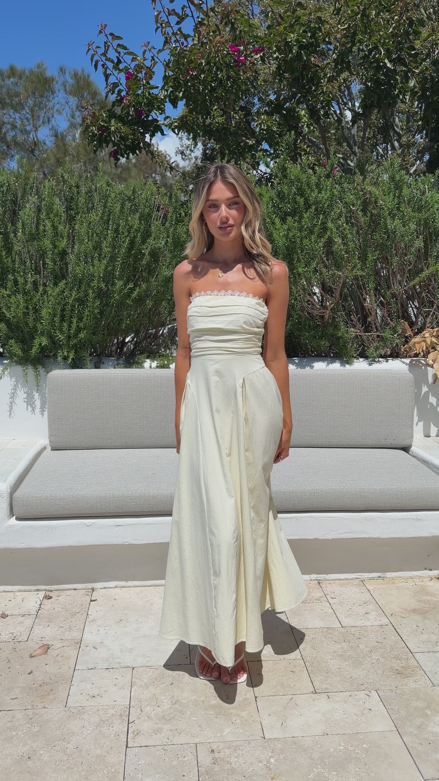 Salina Maxi Dress - Yellow - Billy J