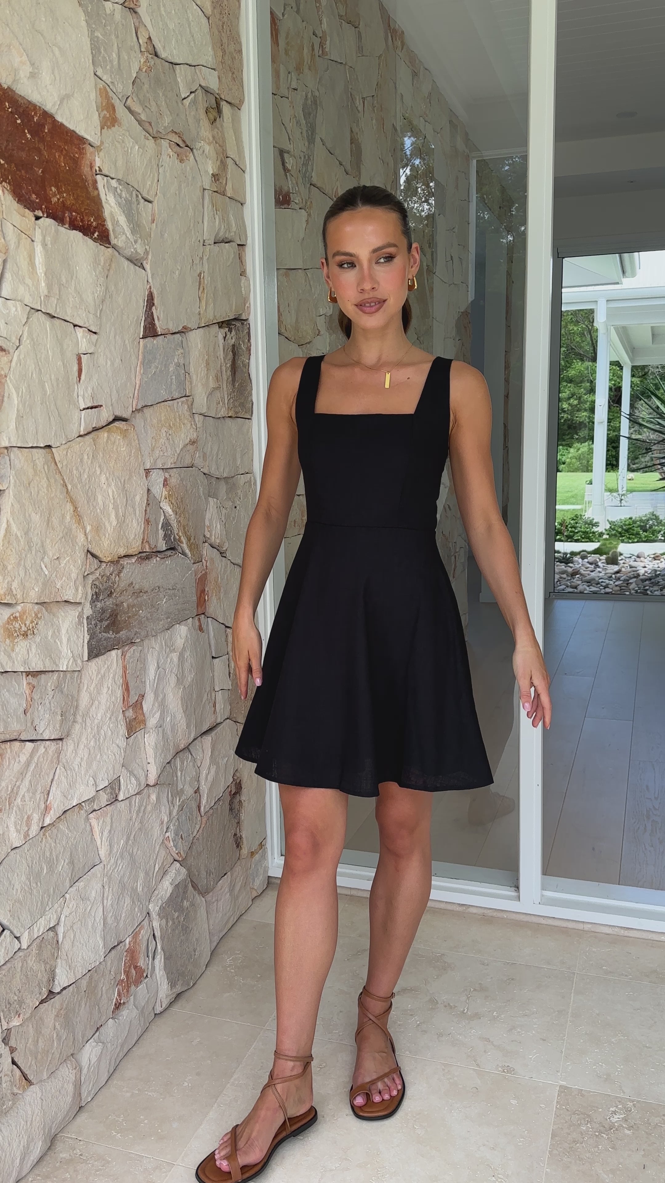 Carlita Mini Dress - Black