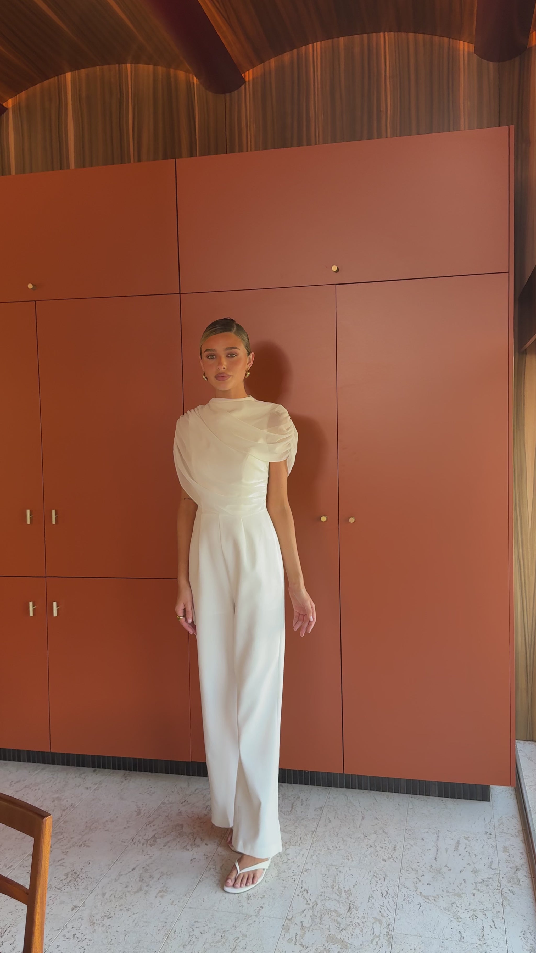 Zahina Jumpsuit - White - Billy J