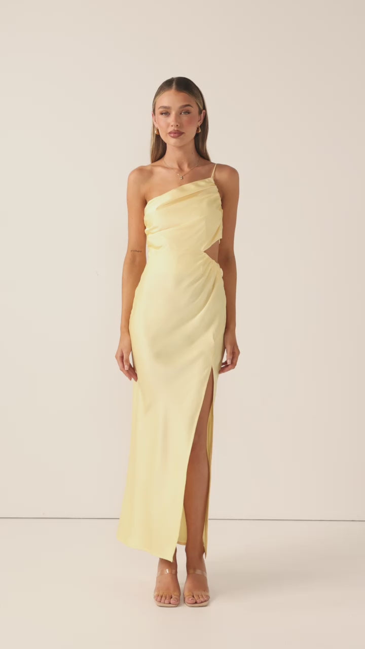 Nyla Maxi Dress - Lemon - Billy J