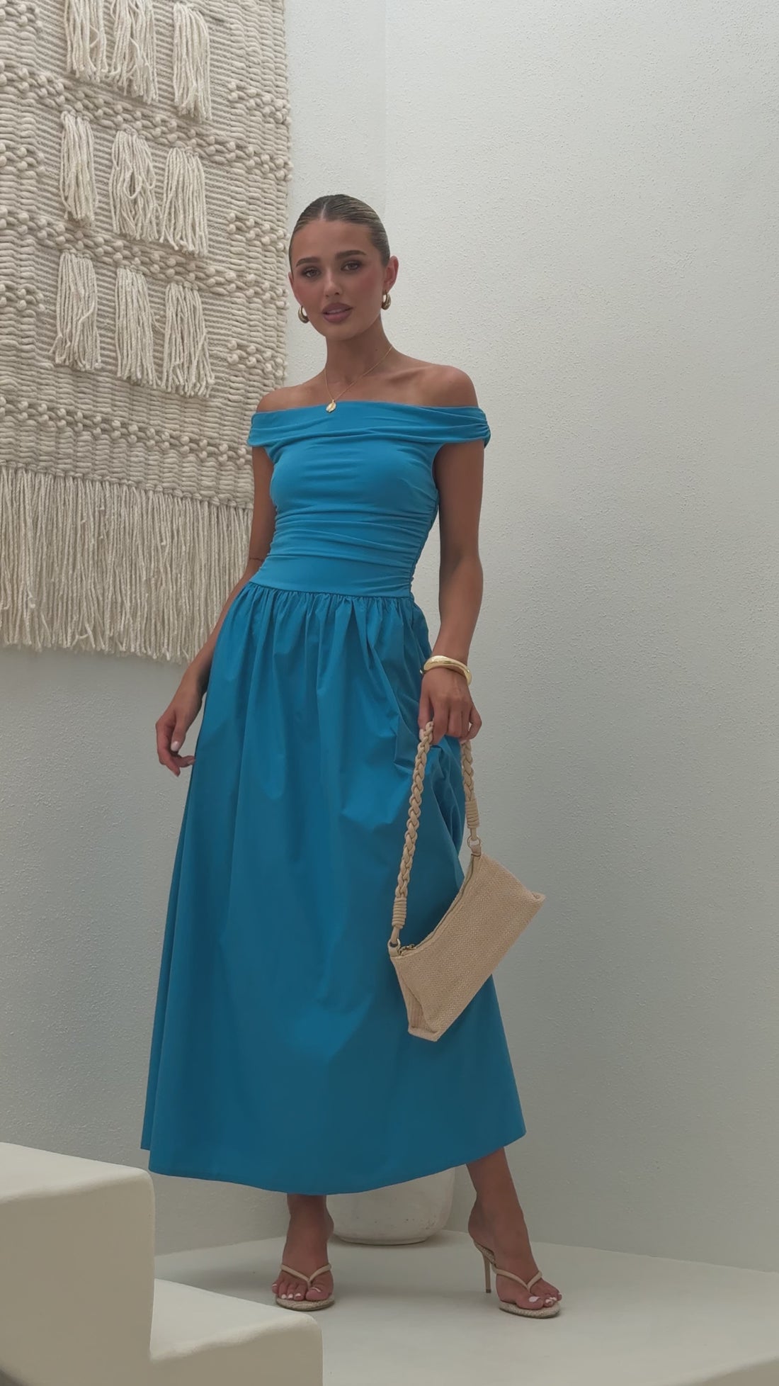 Immy Midi Dress - Blue - Billy J