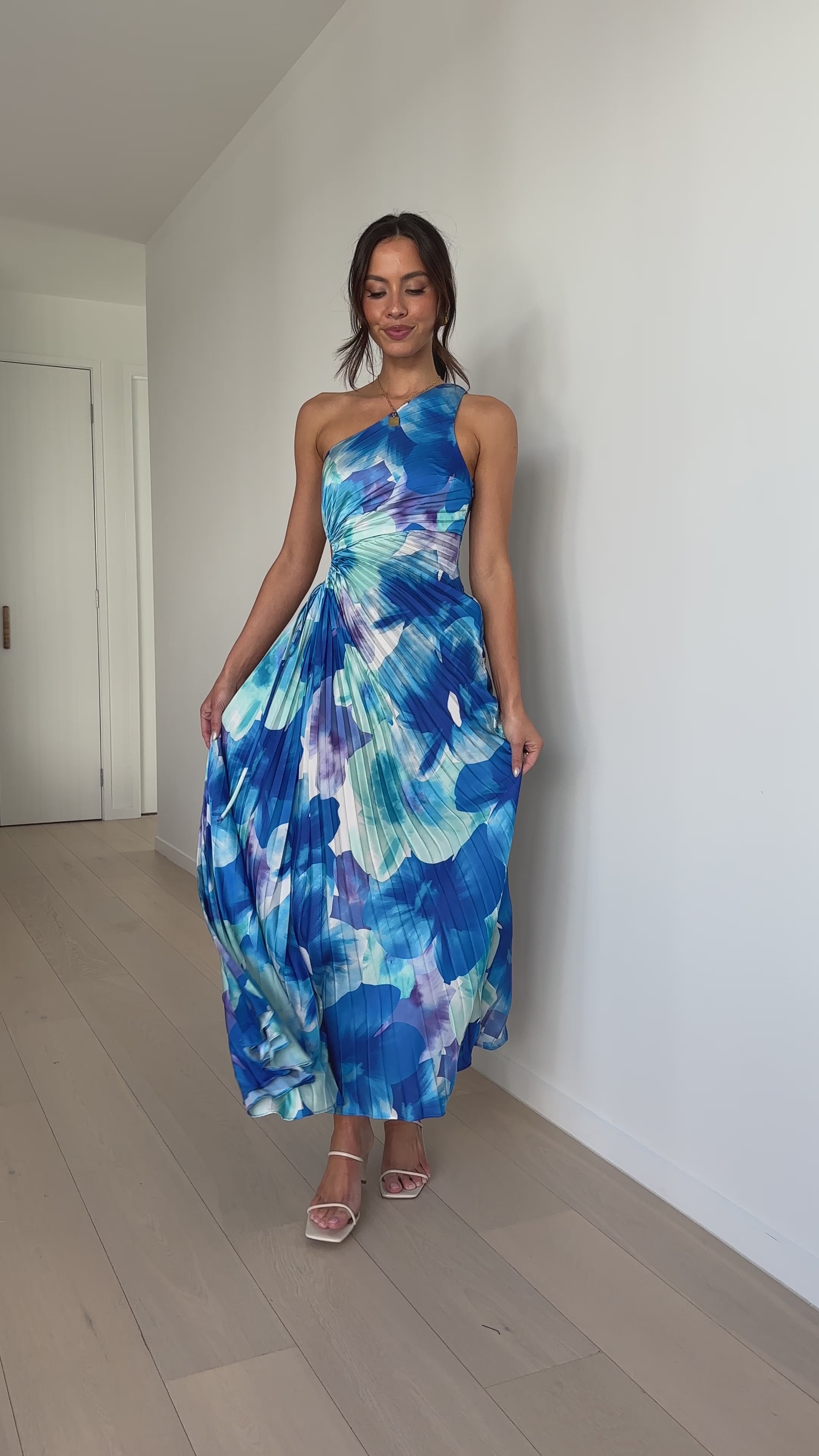Laken Maxi Dress - Blue Floral