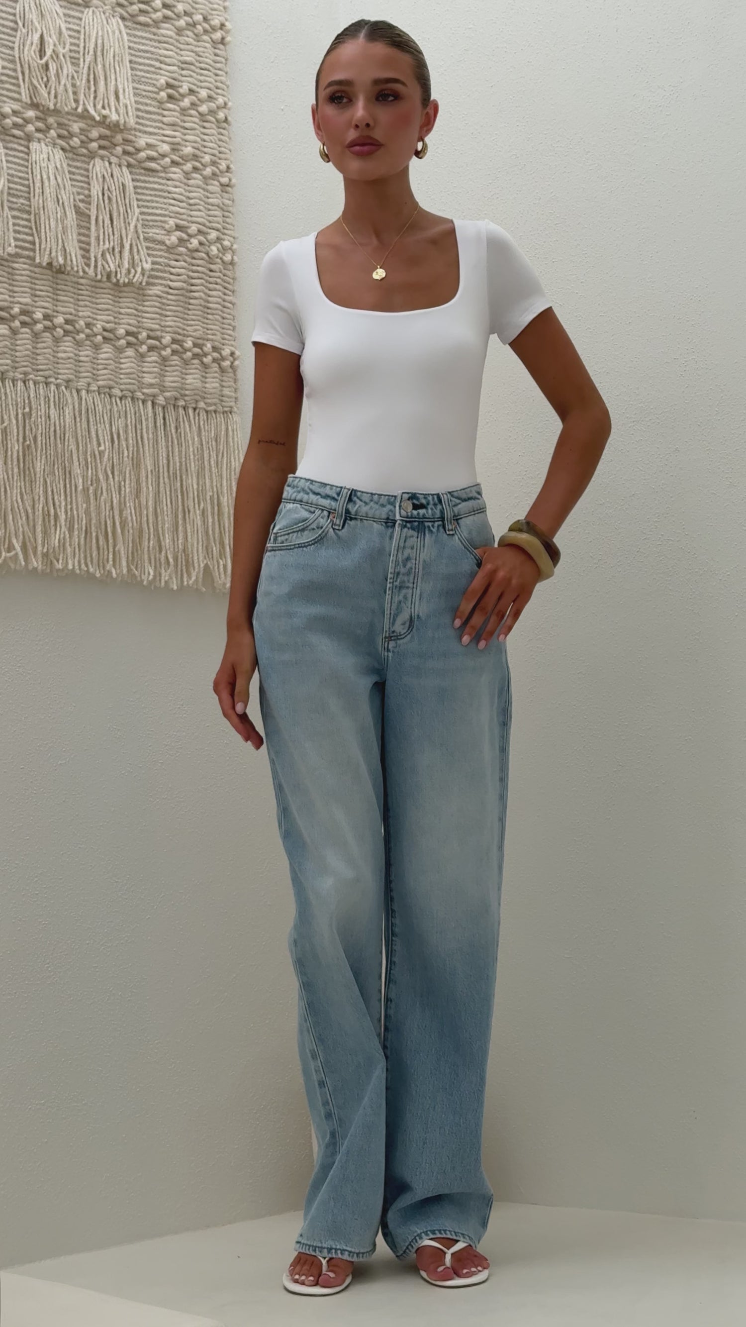 Jamelia Bodysuit - White - Billy J