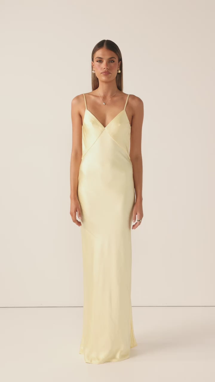 Gisella Maxi Dress - Yellow - Billy J