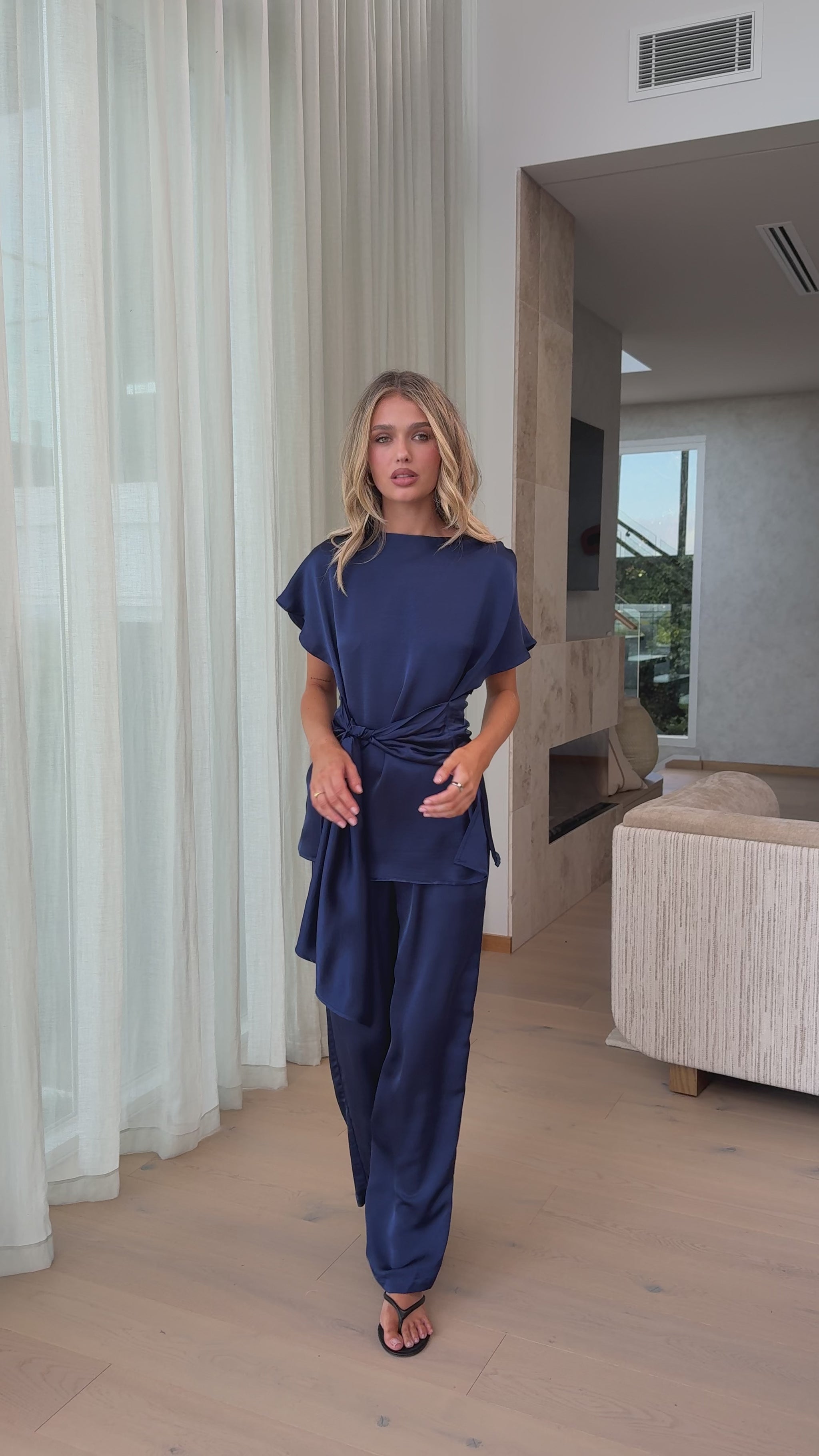 Florence Top - Navy - Billy J