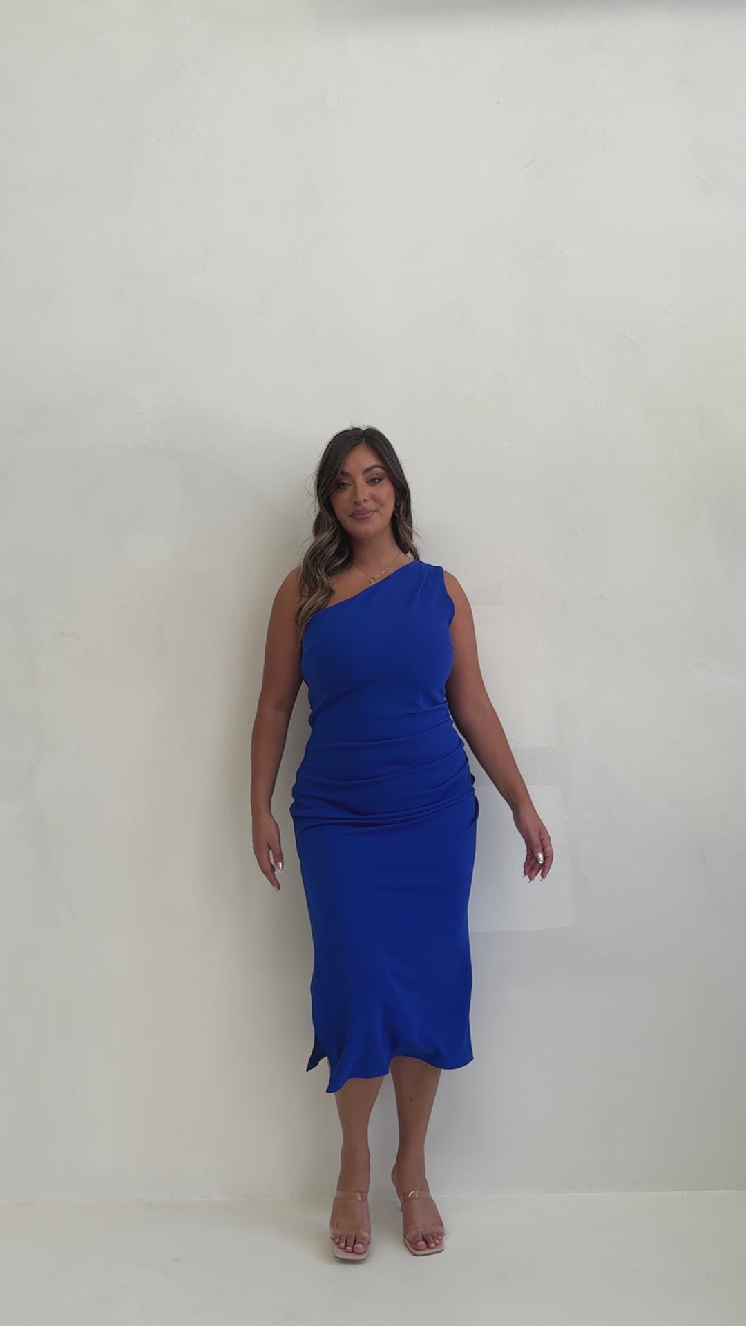 Alaina Midi Dress - Cobalt Blue