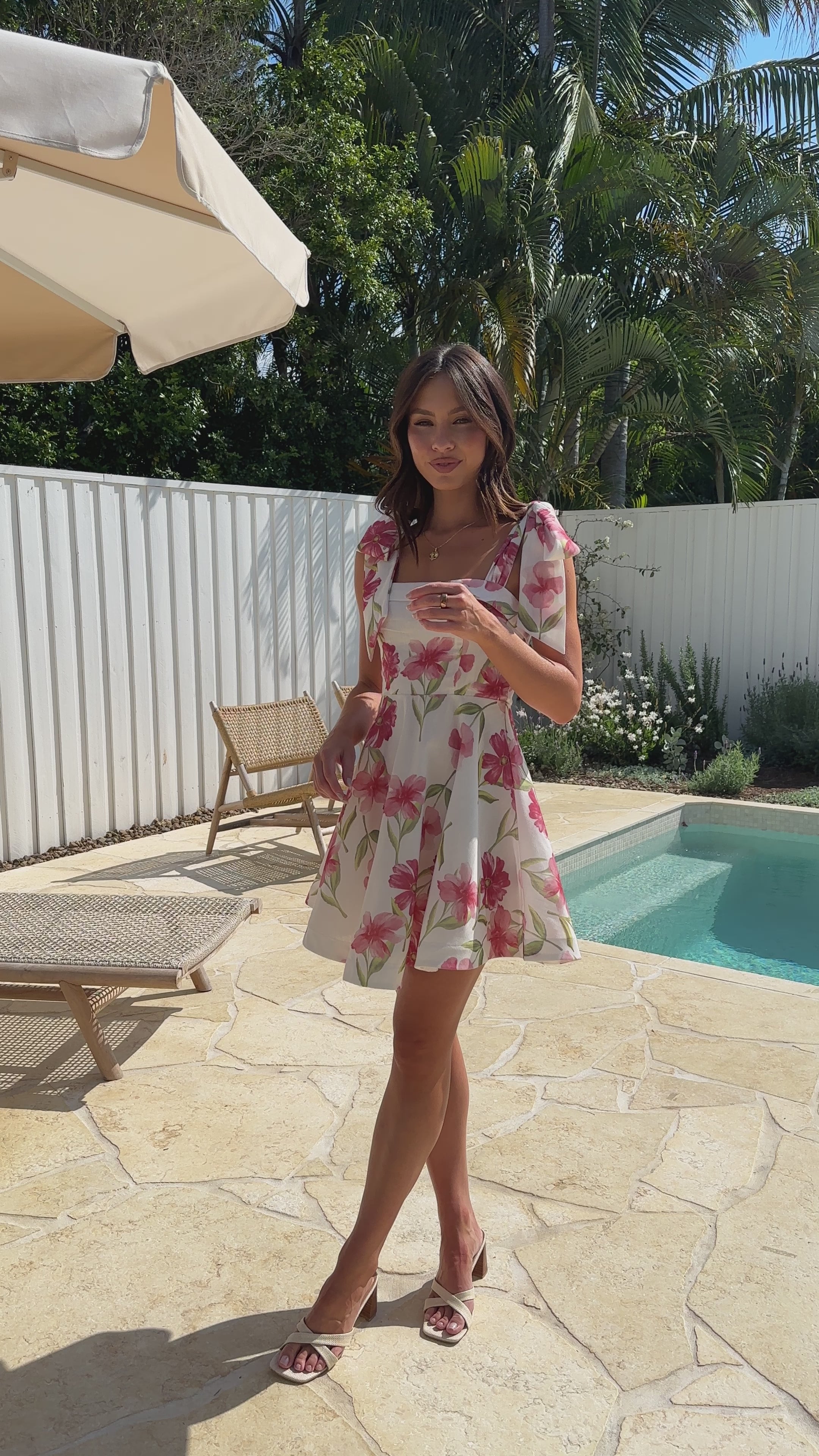 Balta Mini Dress - Pink Floral