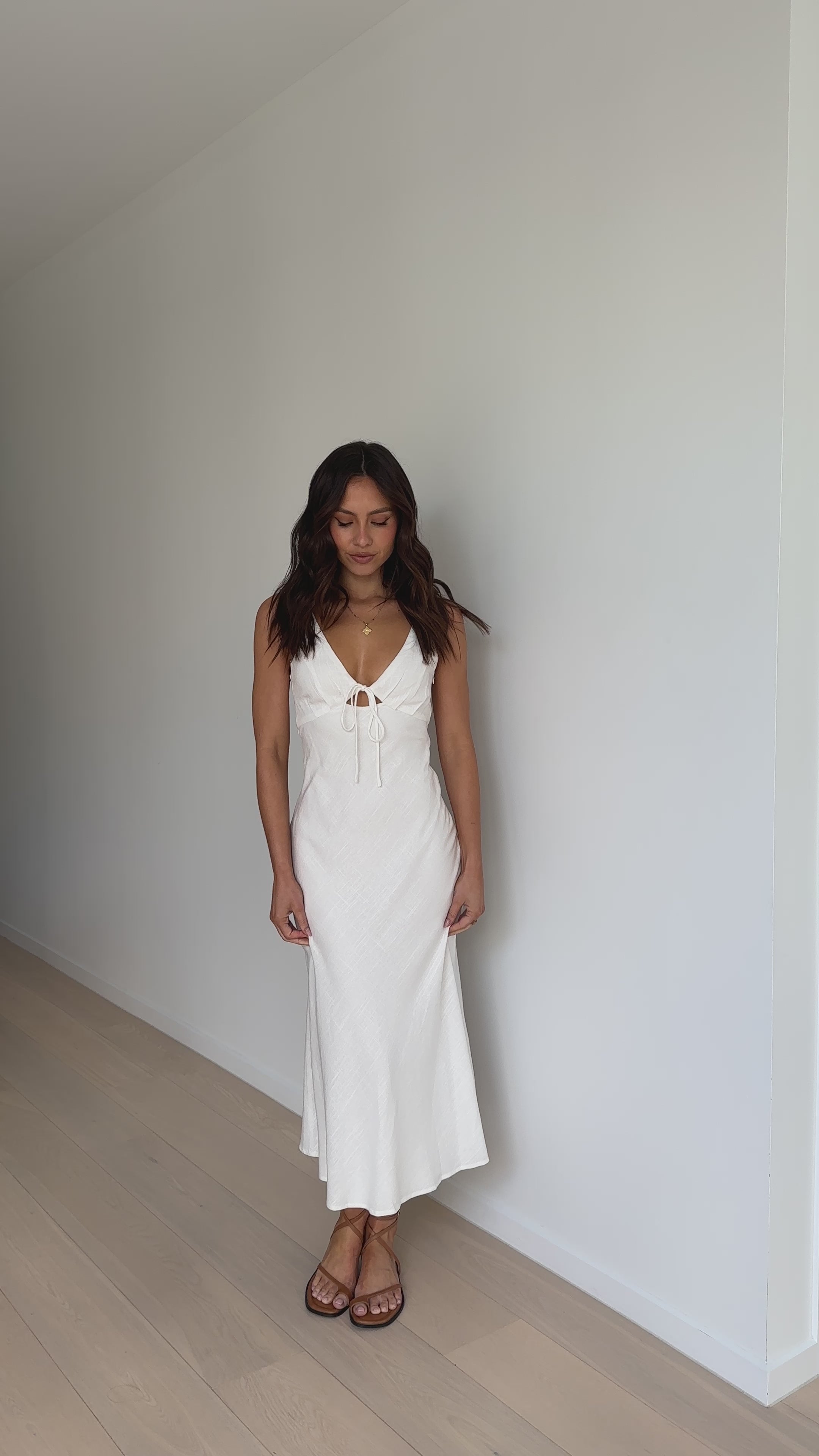 Lola Midi Dress - White