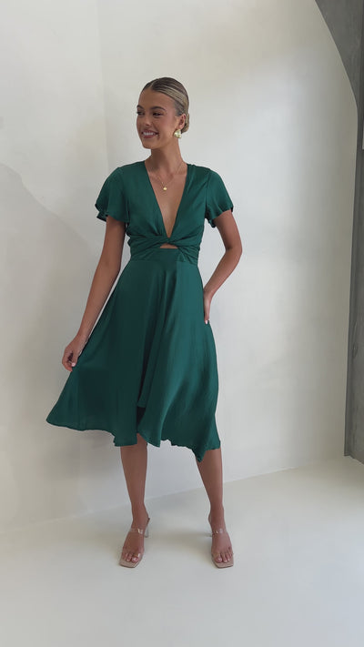 Load and play video in Gallery viewer, Sunny Daze Dress - Emerald
