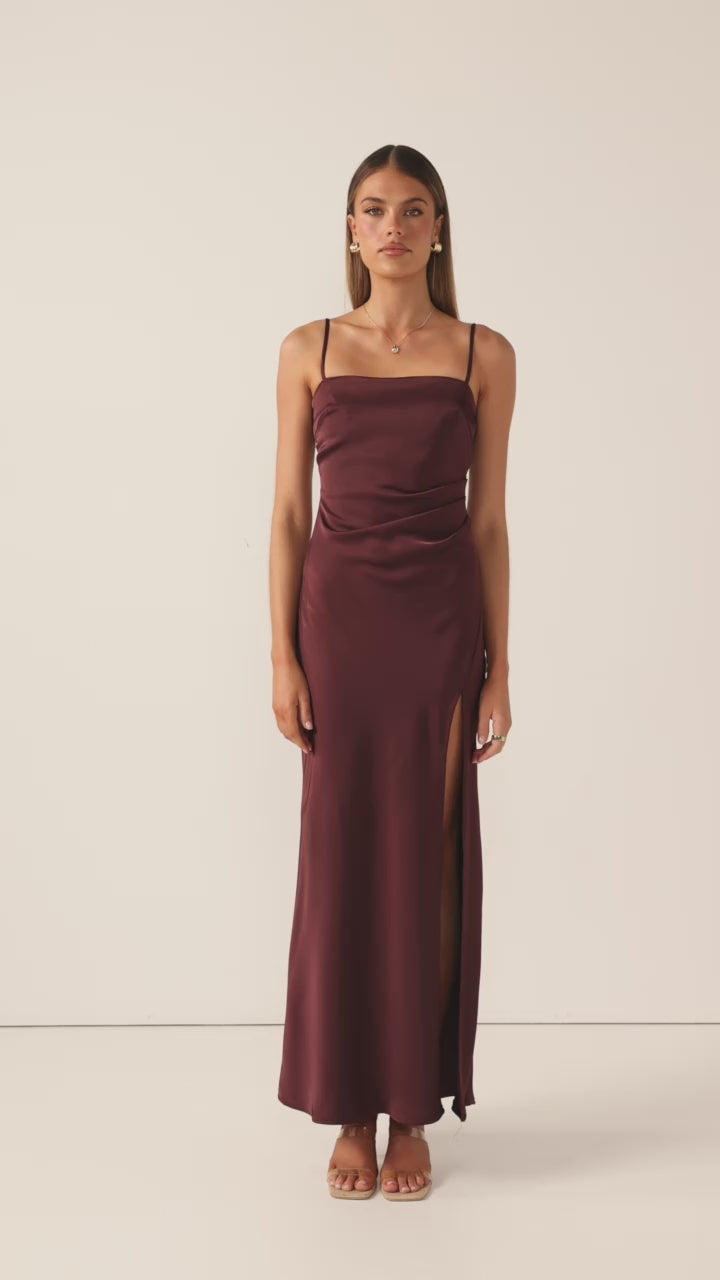 Ilana Maxi Dress - Chocolate - Billy J